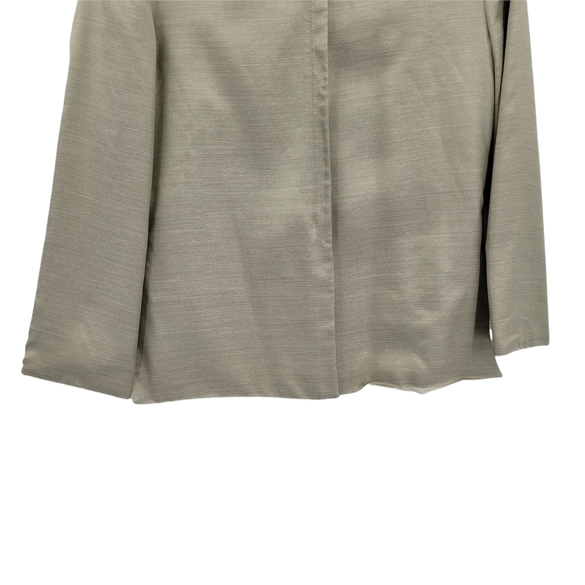 Vintage 90's Giorgio Armani Gold Silk Blazer Sz 6 Mandarin Collar Si Size M / US 6-8 / IT 42-44 - 5 Thumbnail