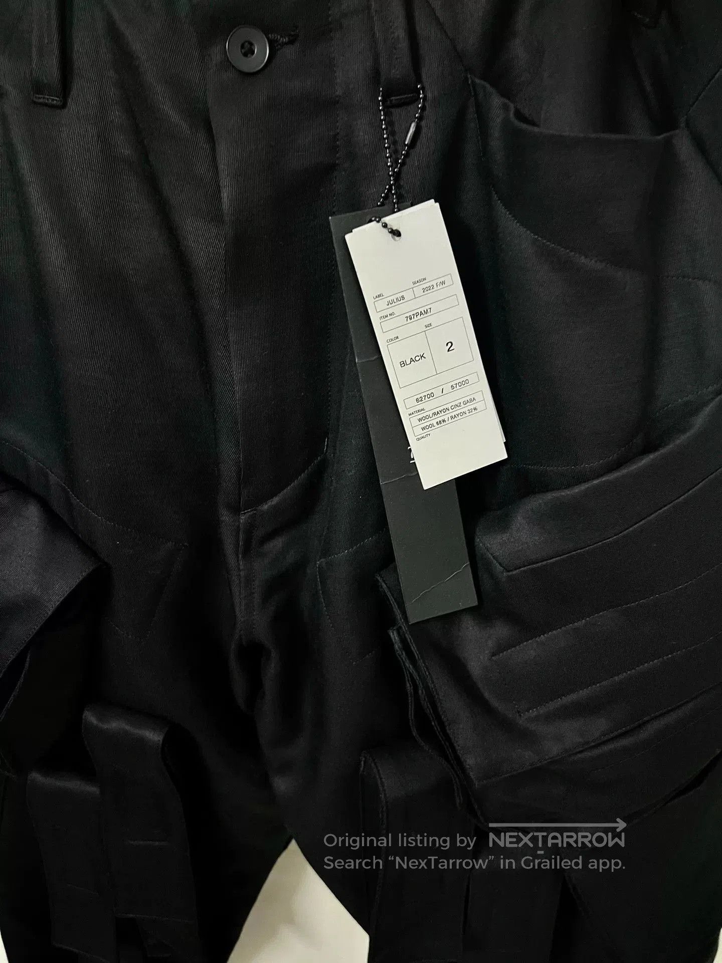 Julius Julius_7 Utility Pants in Black. Size US 28 / EU 44 - 9 Thumbnail