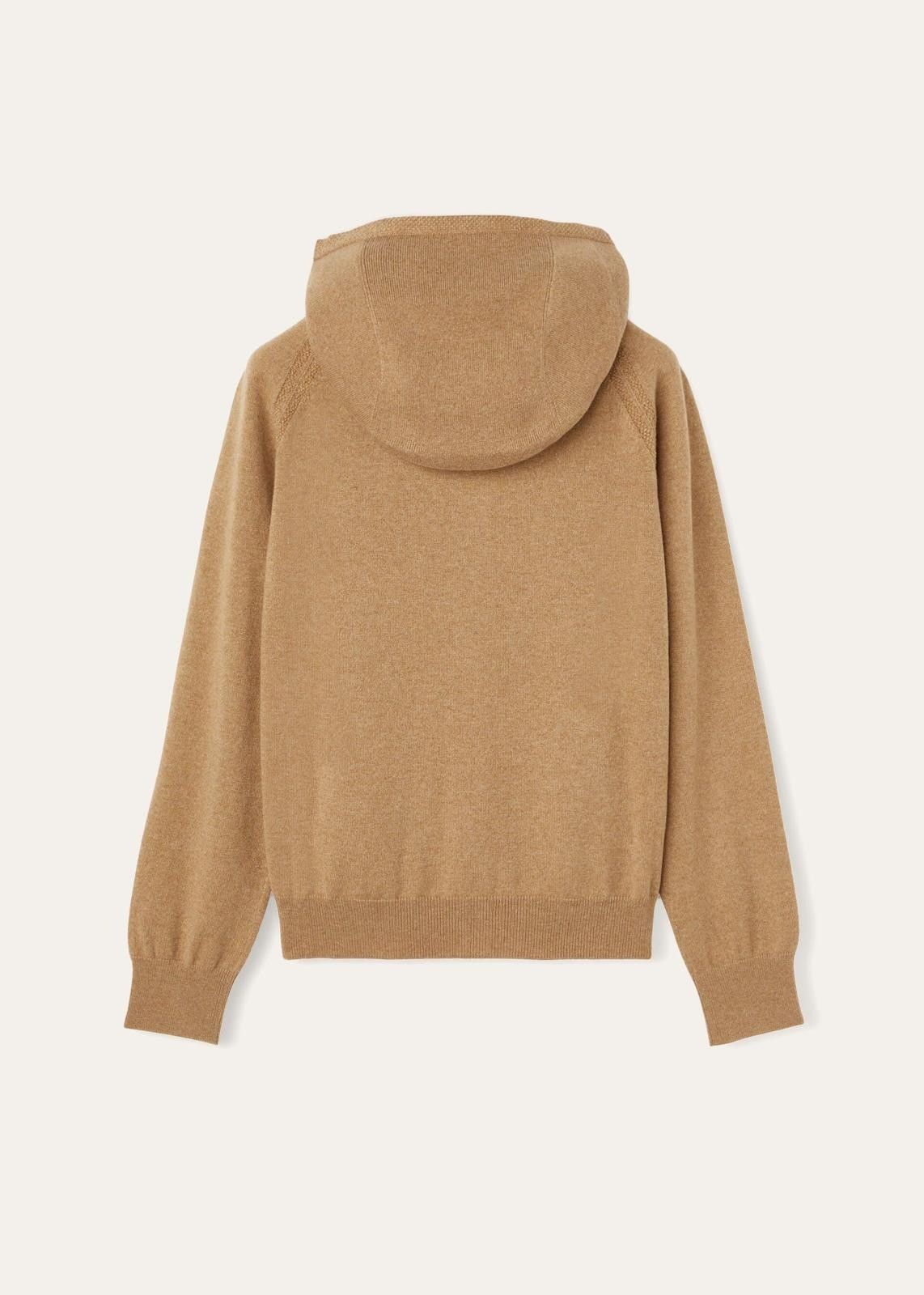 Loro Piana o1srvl11e0824 Merano Boucle Hooded Bomber Jacket in Brown Size XS / US 0-2 / IT 36-38 - 2 Thumbnail