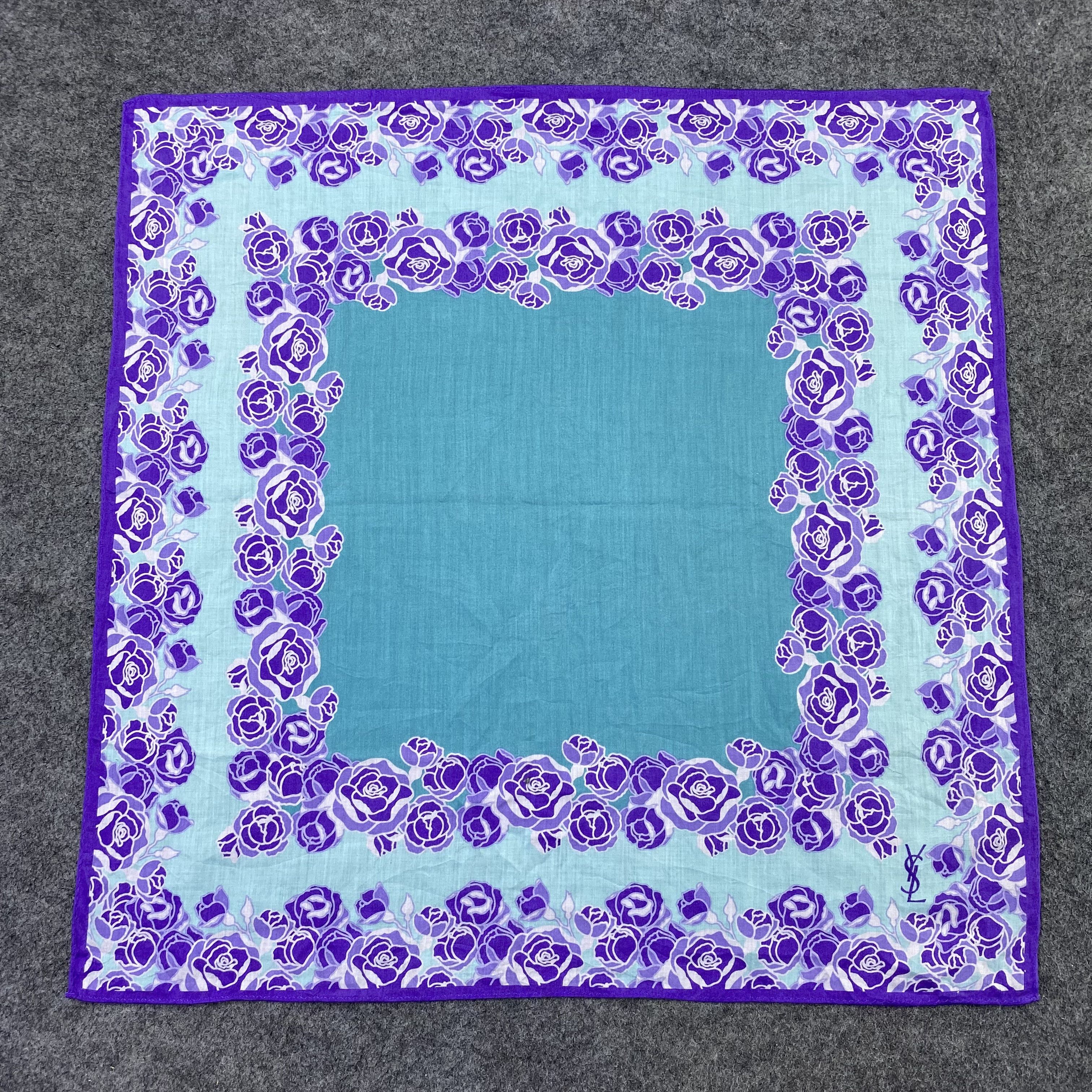 Yves Saint Laurent YSL Handkerchief / Bandana / Neckerchief-B2256 Size ONE SIZE - 3 Thumbnail