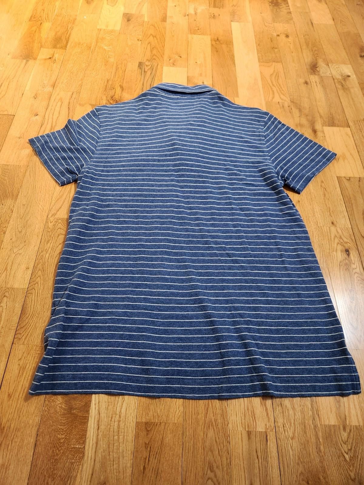 Tommy Hilfiger Tommy Hilfiger Striped Polo Shirt Blue Slim Fit Men's Large Size US L / EU 52-54 / 3 - 3 Thumbnail
