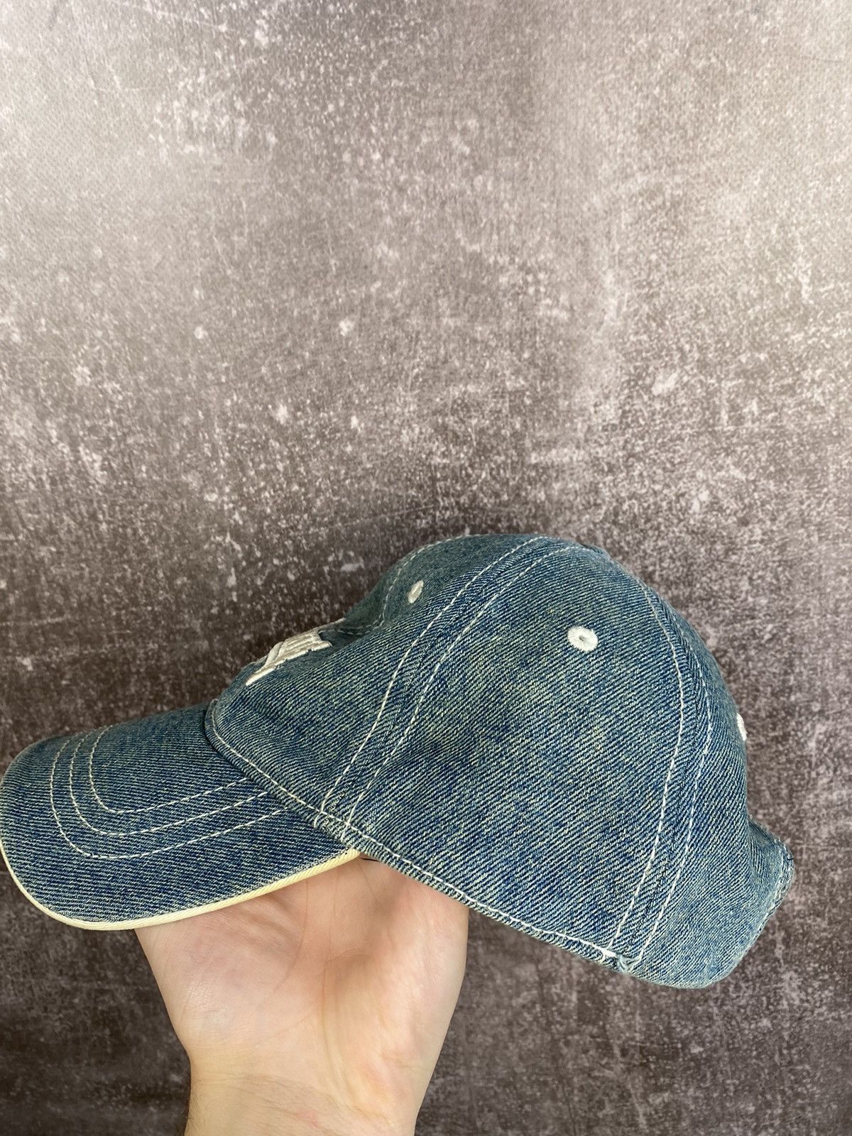 Lonsdale × Vintage Vintage Lonsdale London 90s Embroidered Logo Beige Cap Hat Size ONE SIZE - 5 Thumbnail