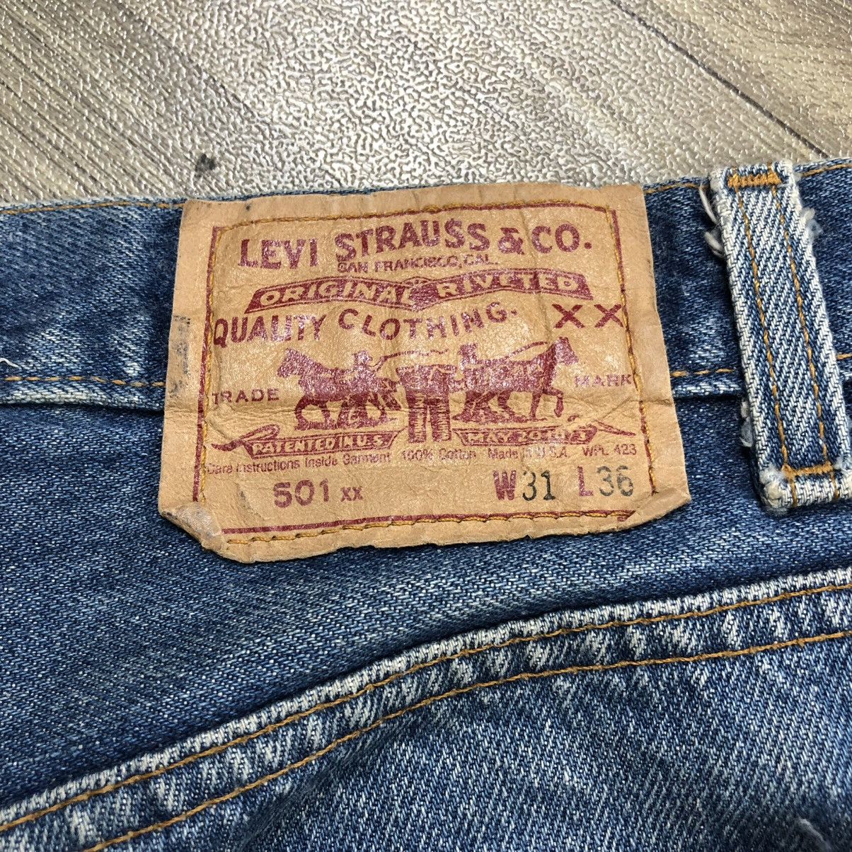 Levi's × Levi's Vintage Clothing × Vintage 🇺🇸 1990s Vintage Levis Strauss 501 #546 Faded Blue Jeans Size US 30 / EU 46 - 8 Thumbnail
