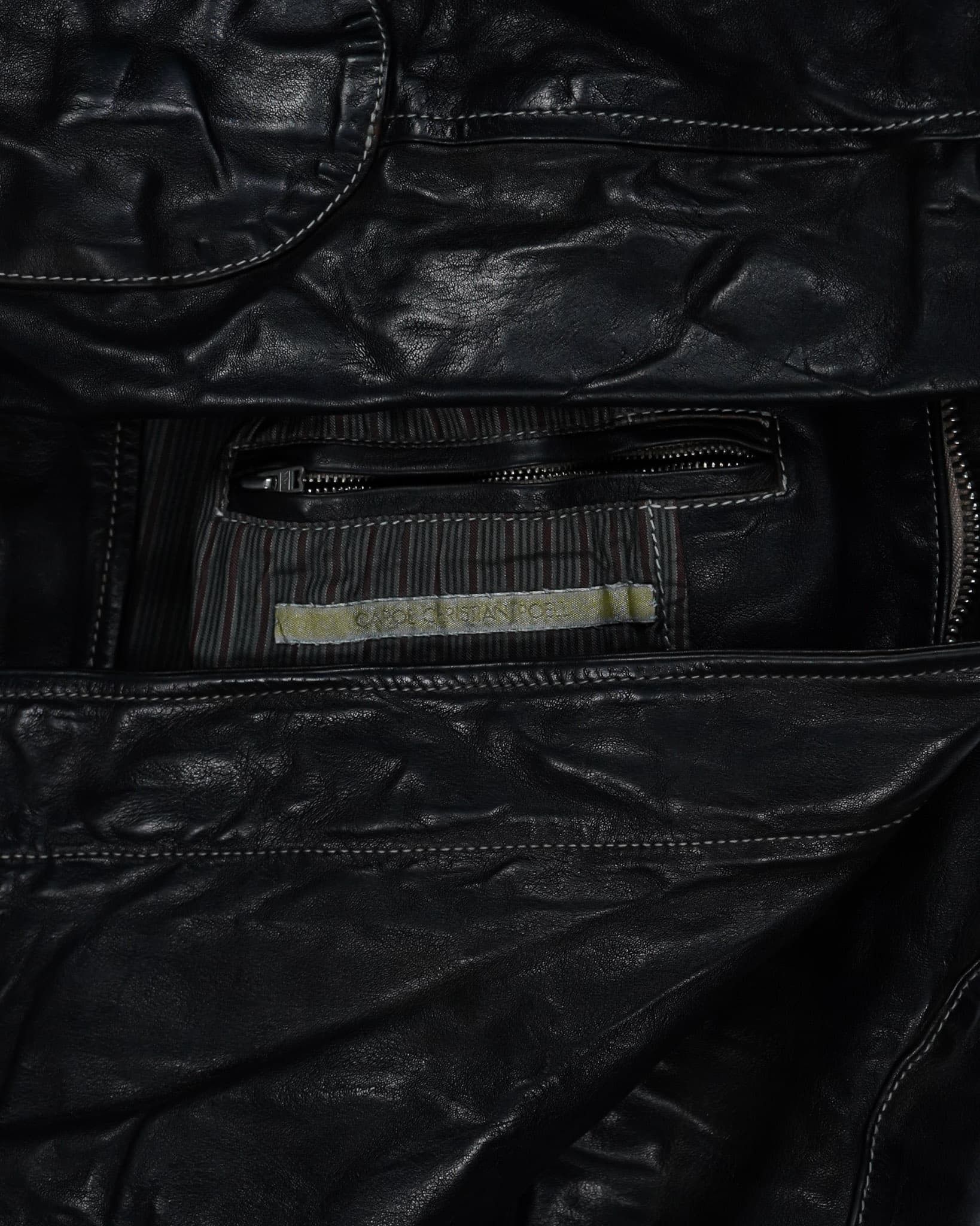 Carol Christian Poell Carol Christian Poell Scarstitch Leather Jacket - FW05 Size US S / EU 44-46 / 1 - 9 Thumbnail