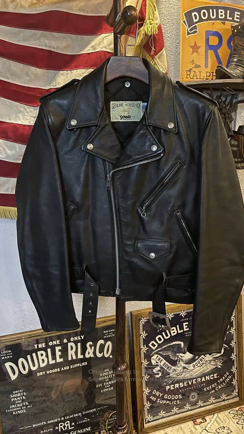 Schott Schott 618 cable-stayed locomotive jacket Size US XS / EU 42 / 0 - 1 Thumbnail