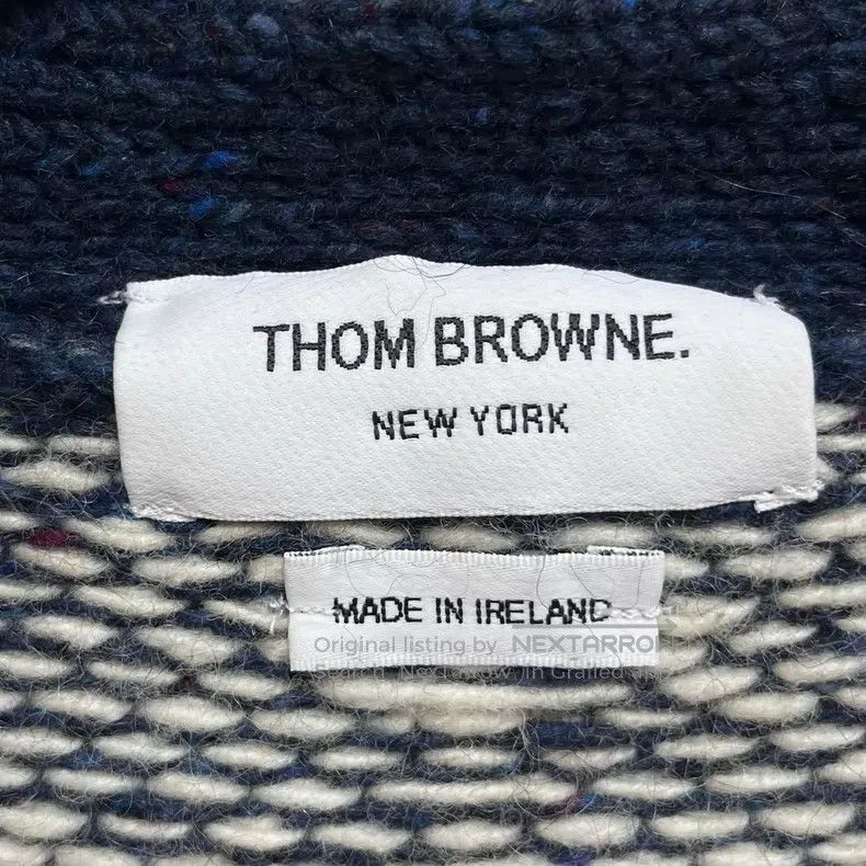 Thom Browne Thom Browne Snowflake Kaleidoscope Wool Mohair V-Neck Card Size US XS / EU 42 / 0 - 3 Thumbnail