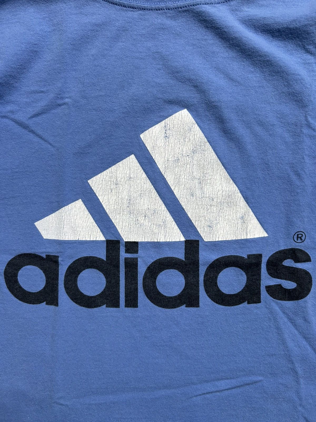 Adidas × Vintage Vintage 90s Adidas Logo Tee Made in USA Size US XL / EU 56 / 4 - 2 Thumbnail