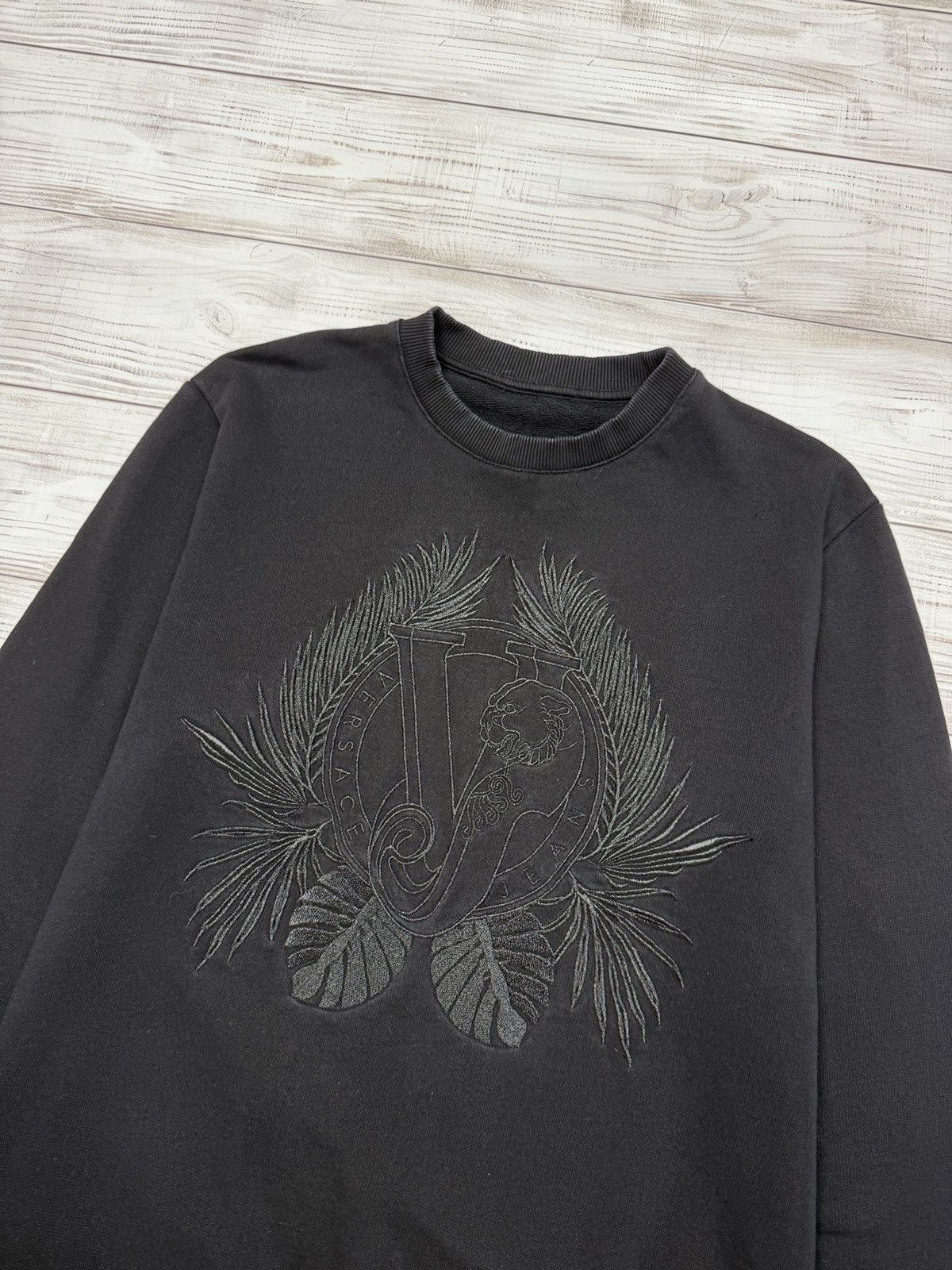 Versace Versace Sweatshirt Big Logo Medusa Black Size US L / EU 52-54 / 3 - 3 Thumbnail
