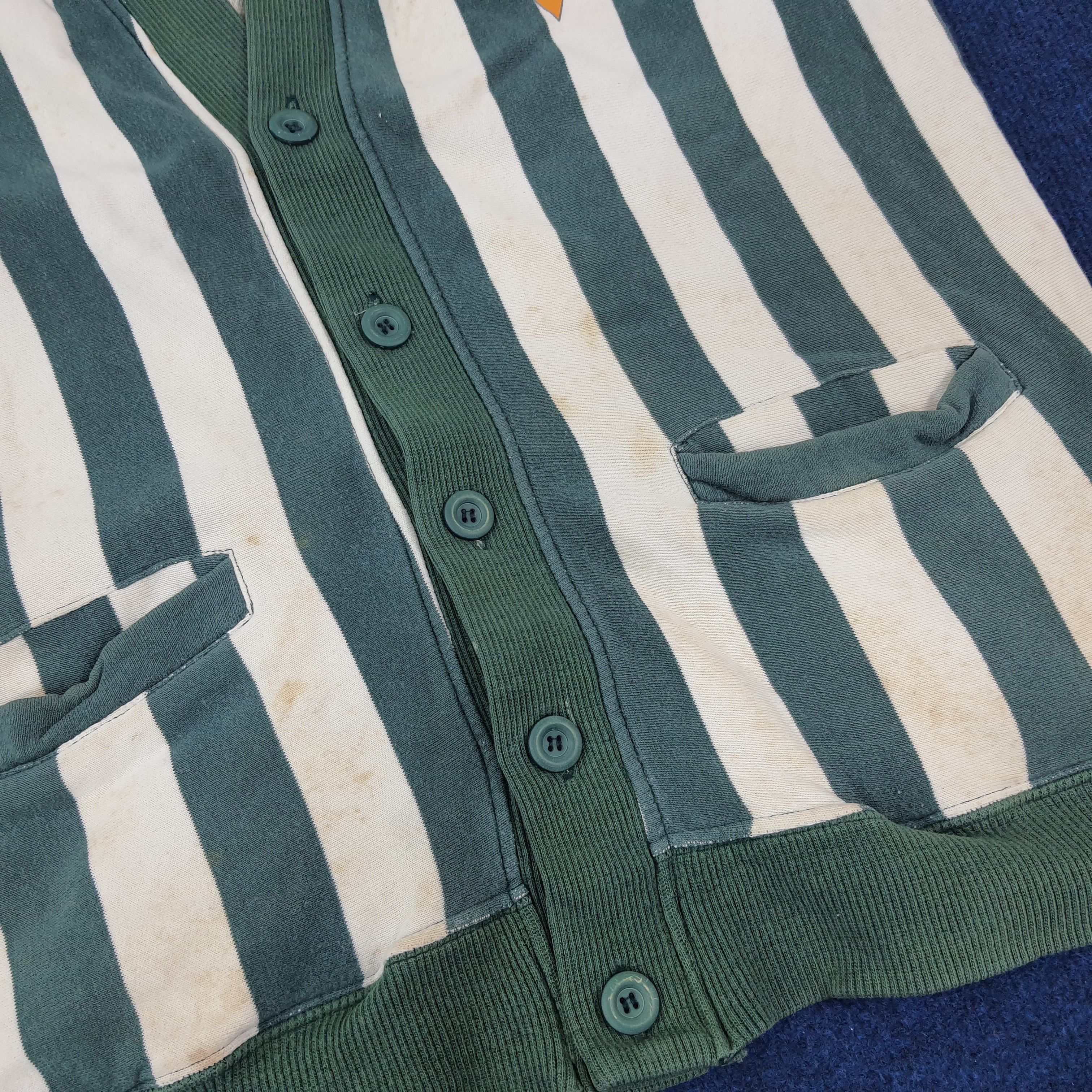 Designer × Vintage Vintage Peter House Work Play Striped Cardigans Size US M / EU 48-50 / 2 - 11 Thumbnail