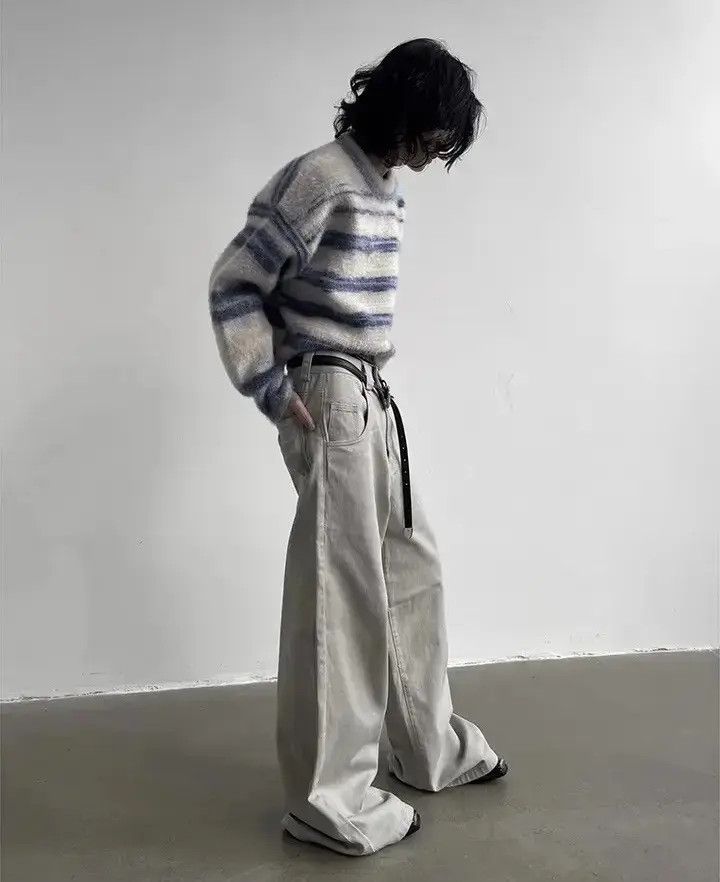 Japanese Brand × Jean Casual Vintage Washed Wide Leg Jeans Pants Size US 32 / EU 48 - 3 Thumbnail