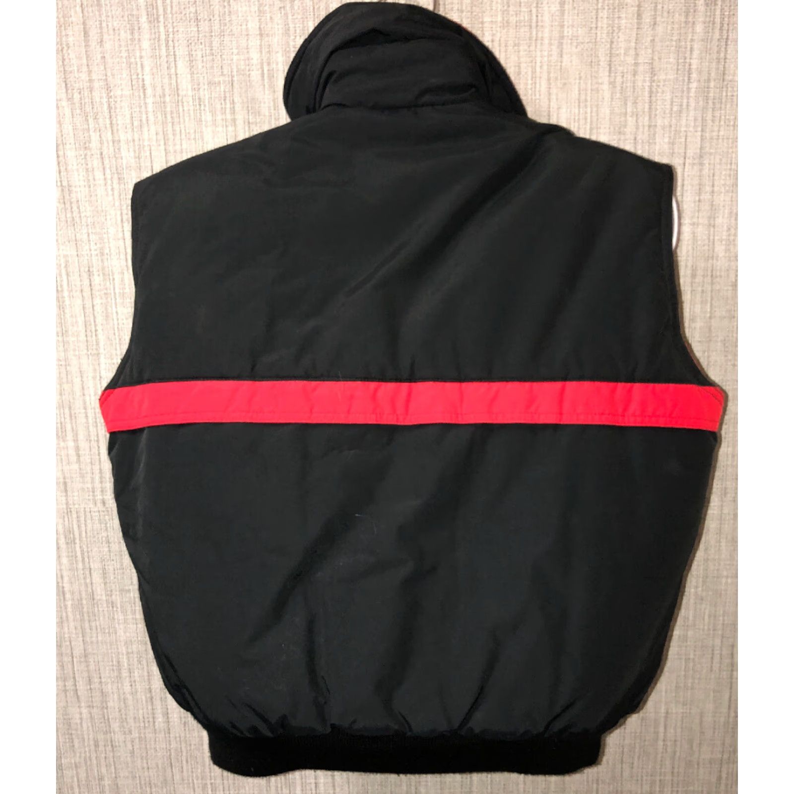 Vintage Black Sheep Vest Mens Black/Red Down Filled Full Zip Puffer Size M Size US M / EU 48-50 / 2 - 5 Thumbnail