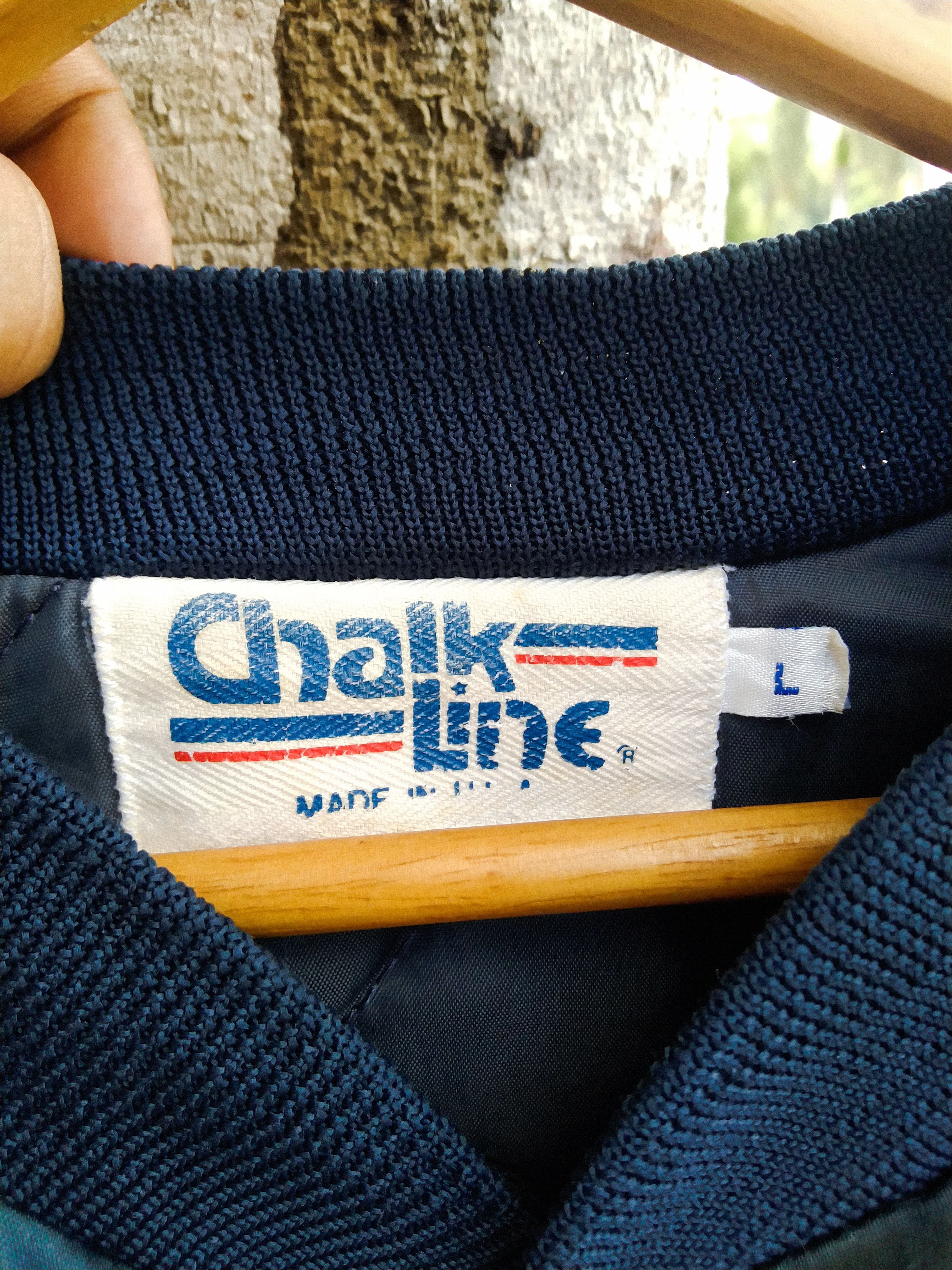MLB × Vintage NEW YORK YANKEES CHALK LINE SATIN BOMBER JACKET SPELL OUT Size US L / EU 52-54 / 3 - 9 Thumbnail
