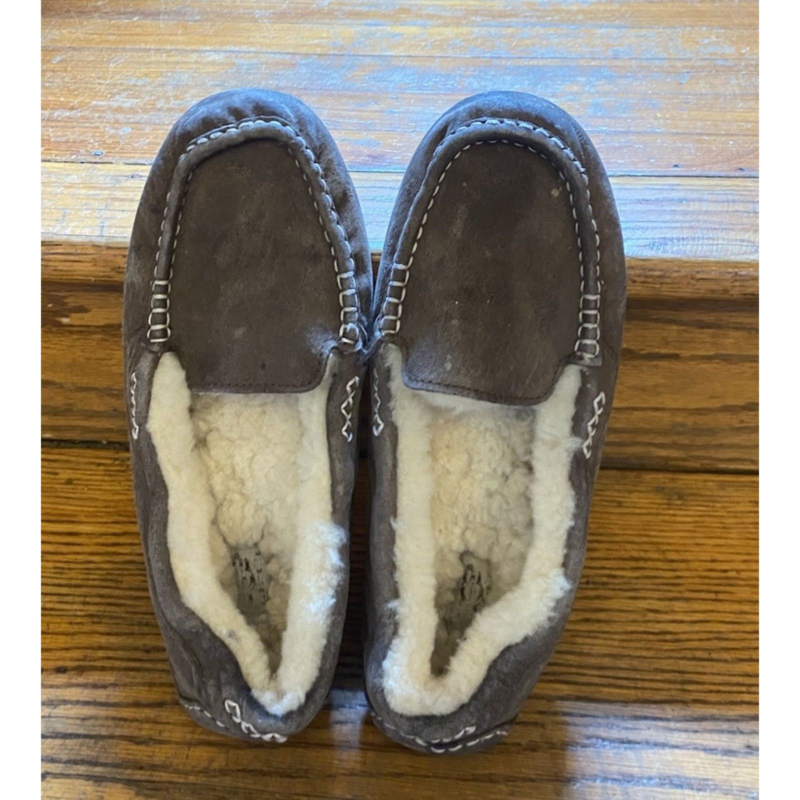 Ugg UGG Shearling Slippers Shoes Women’s 9M, Men’s 7M Brown Size US 9 / IT 39 - 5 Thumbnail
