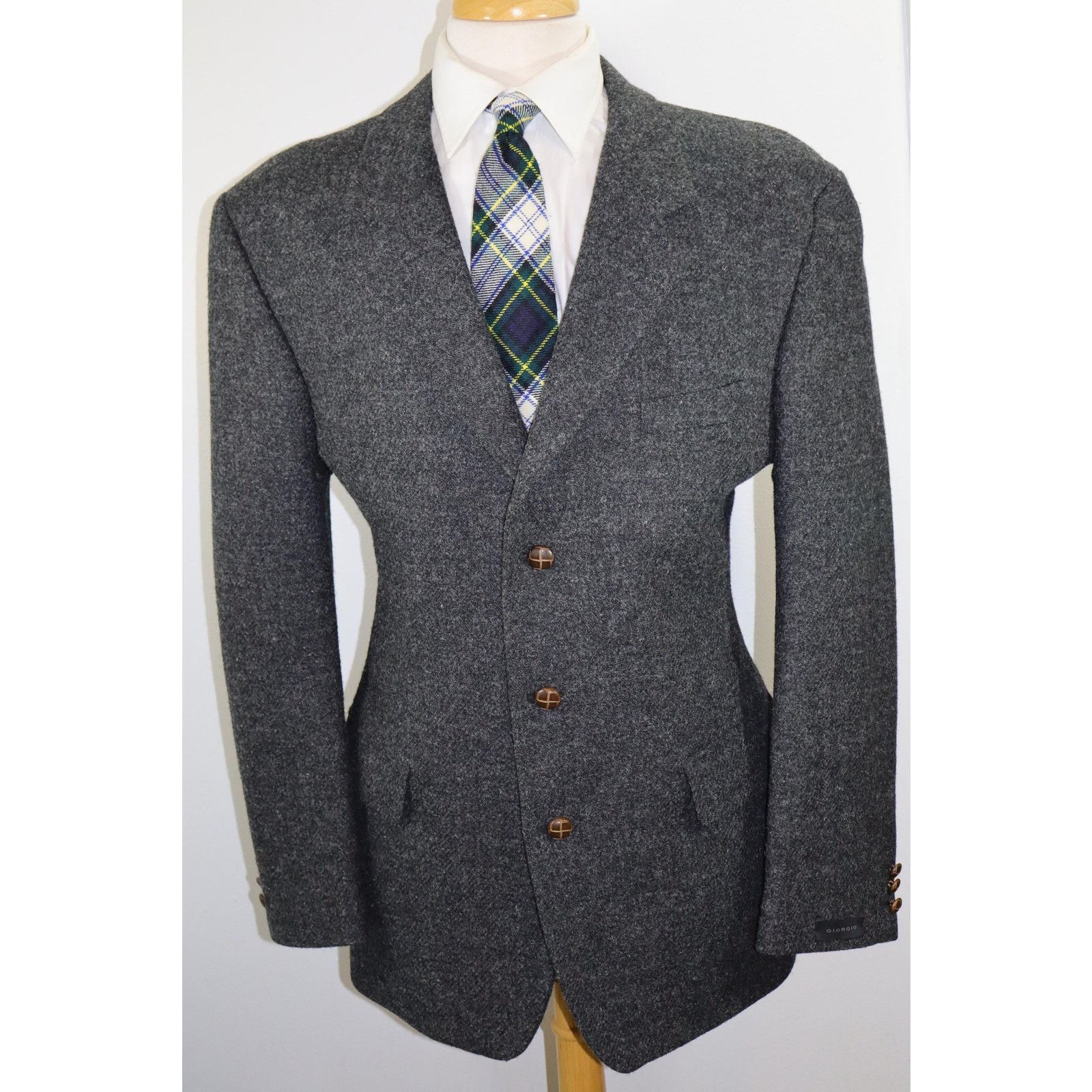 Harris Tweed 46L New Deadstock Harris Tweed | Giorgio Barleycorn Wool Size 46L - 11 Thumbnail