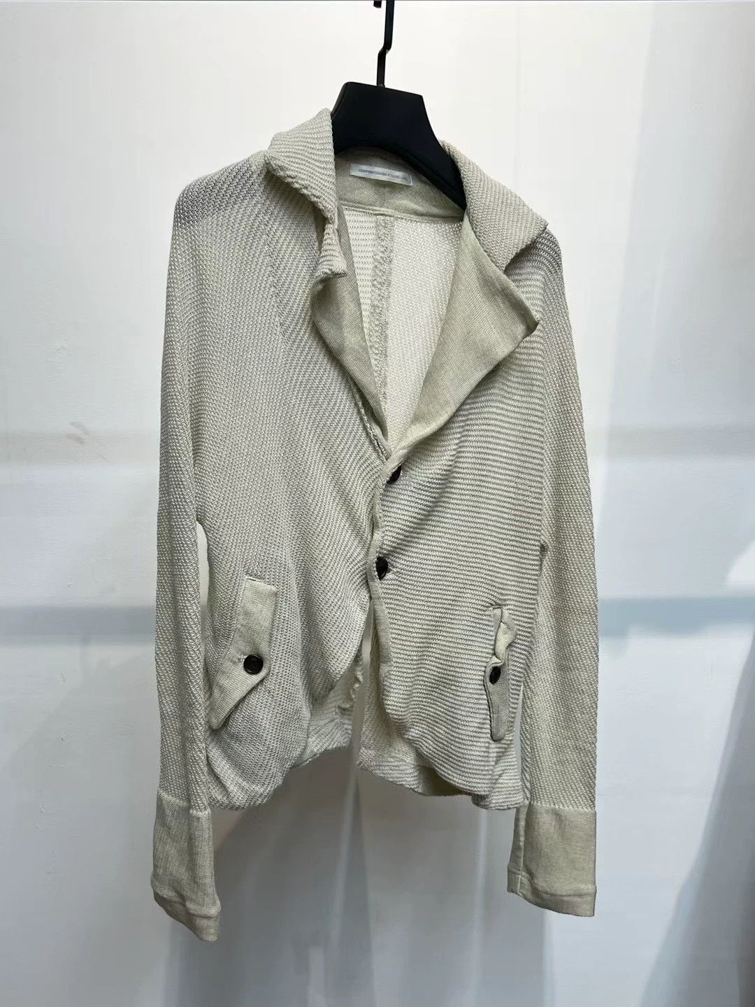 Yohji Yamamoto Yohji Yamamoto Stretchy Knit Cardigan Size 2 55cm Size M / US 6-8 / IT 42-44 - 2 Thumbnail