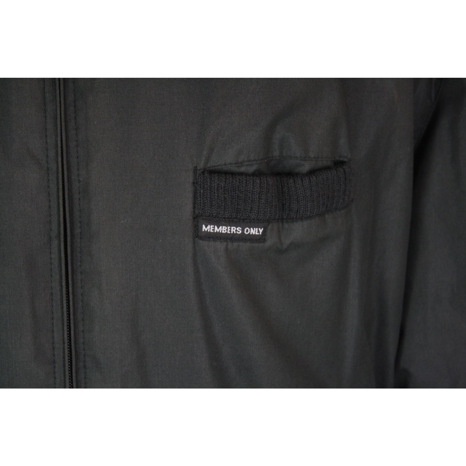 Members Only × Vintage Vintage Members Only Cafe Racer Jacket Black Quilted Bomber Size US XL / EU 56 / 4 - 2 Thumbnail