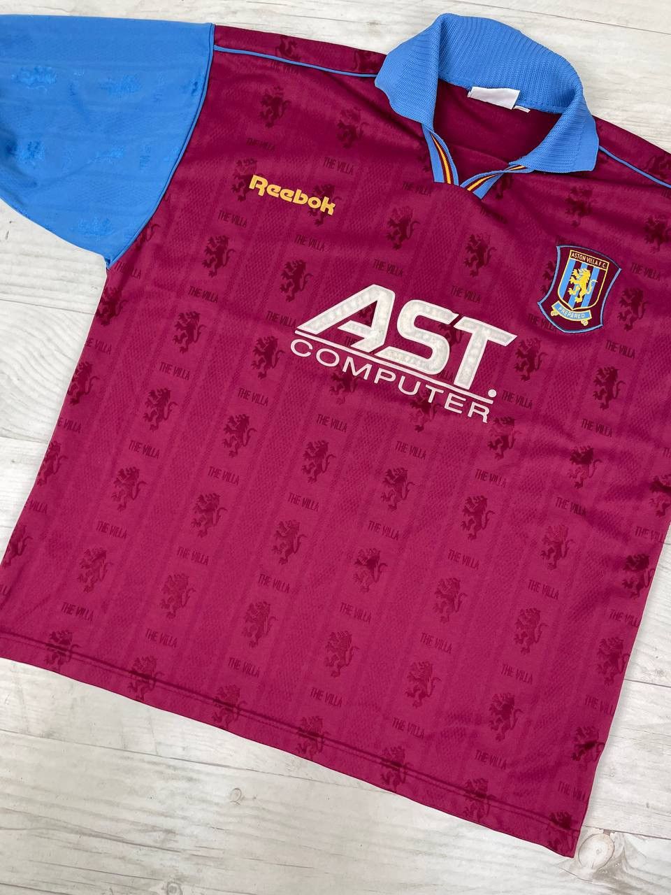 Reebok Reebok Aston Villa 1995 1997 Home Shirt Soccer Jersey Size US XL / EU 56 / 4 - 3 Thumbnail