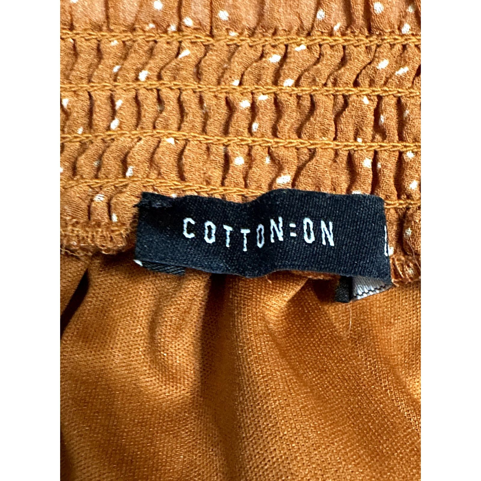 Cotton On Cotton On Mini Skirt Polka Dot Lined Flirty Ruffle Orange L Size 30" / US 8 / IT 44 - 7 Thumbnail