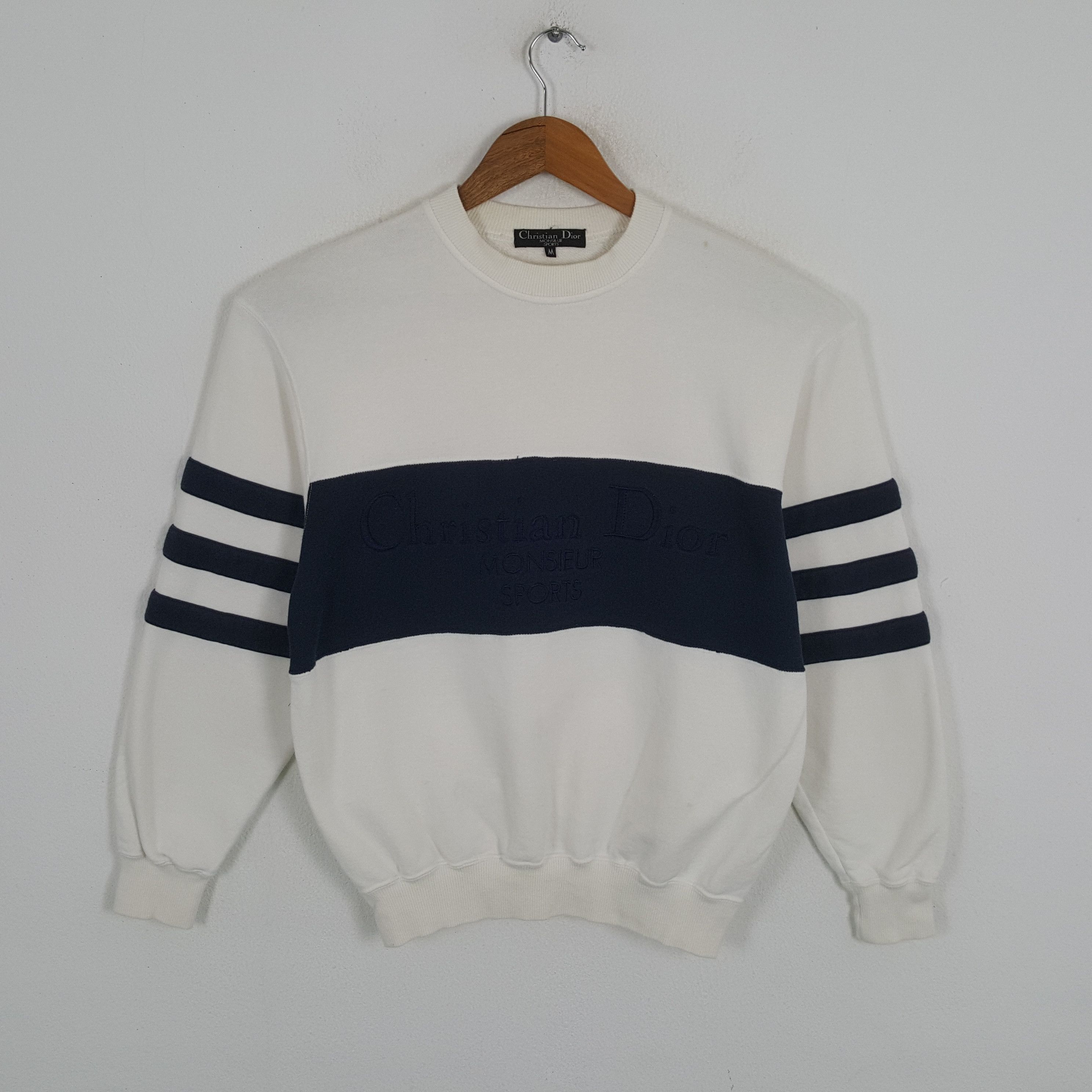 Christian Dior Monsieur × Vintage Vintage CHRISTIAN DIOR Italian Fashion Brand Sweatshirts Size US M / EU 48-50 / 2 - 1 Thumbnail