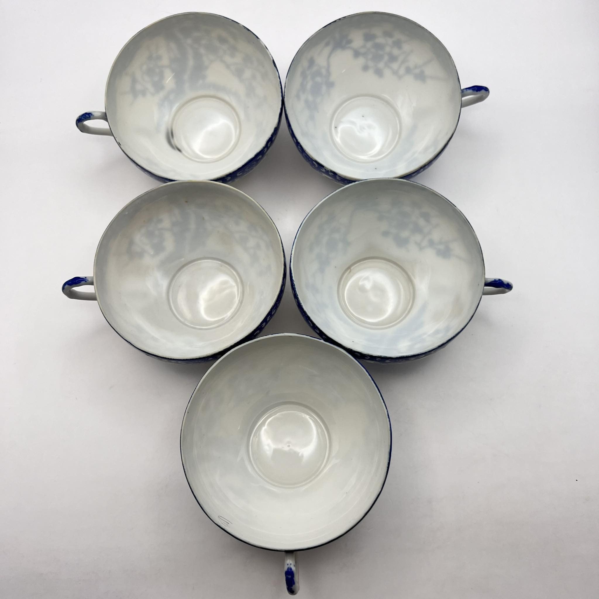 Vintage Vintage Porcelain Cherry Blossoms Set of 5 Cups Floral Japan Size ONE SIZE - 6 Thumbnail