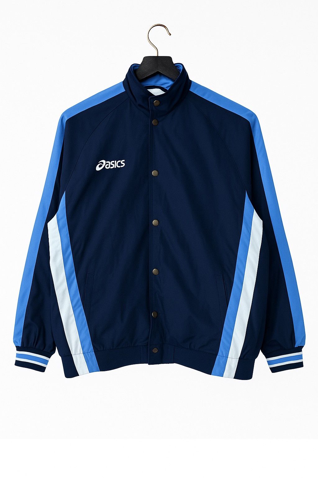 Asics Vintage 1990s Asics Navy & Sky Blue Track Jacket – Japanese Size US M / EU 48-50 / 2 - 1 Thumbnail