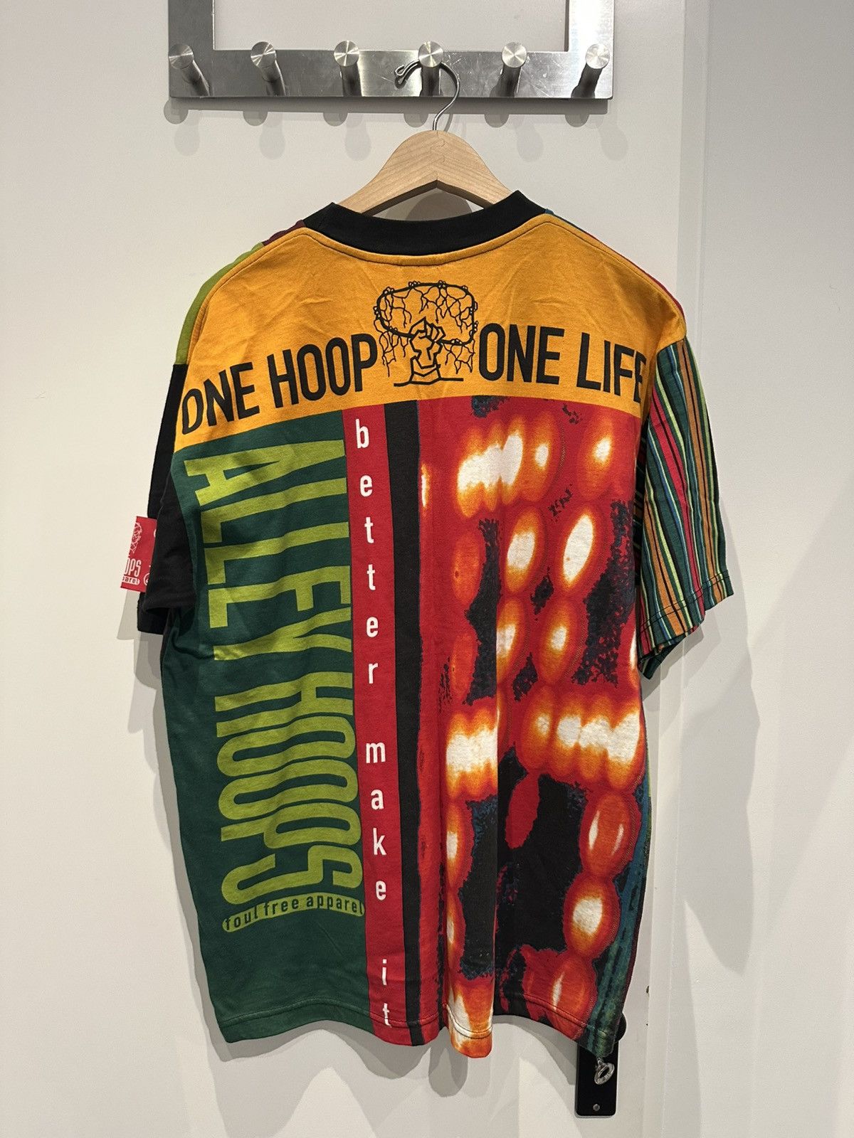 Nike × Vintage 90s Nike One Life To Hoop Basketball NBA Alley Hoops S Size US S / EU 44-46 / 1 - 4 Thumbnail