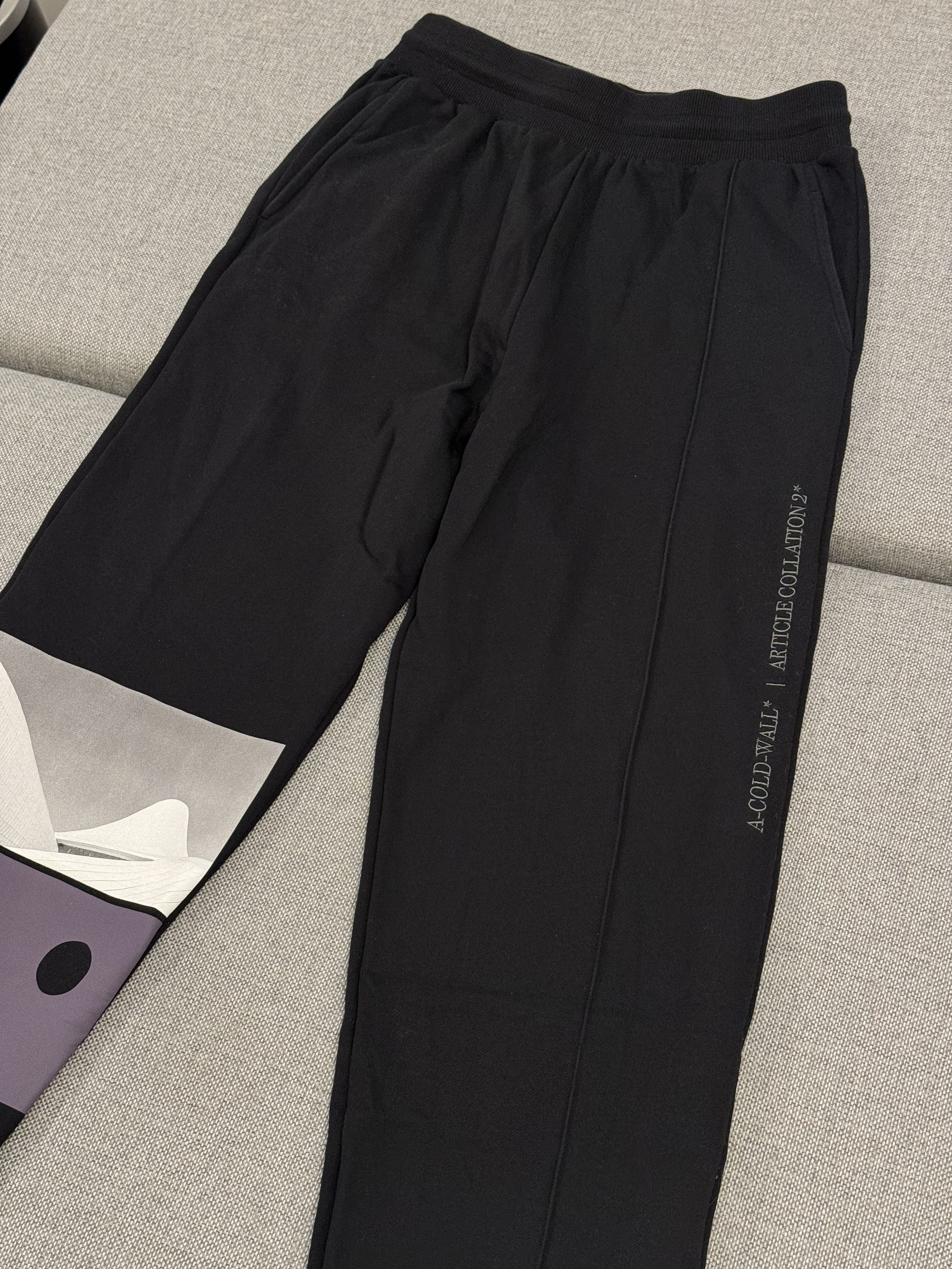 image of A Cold Wall Hemisphere Track Trousers in Black, Men's (Size 38)