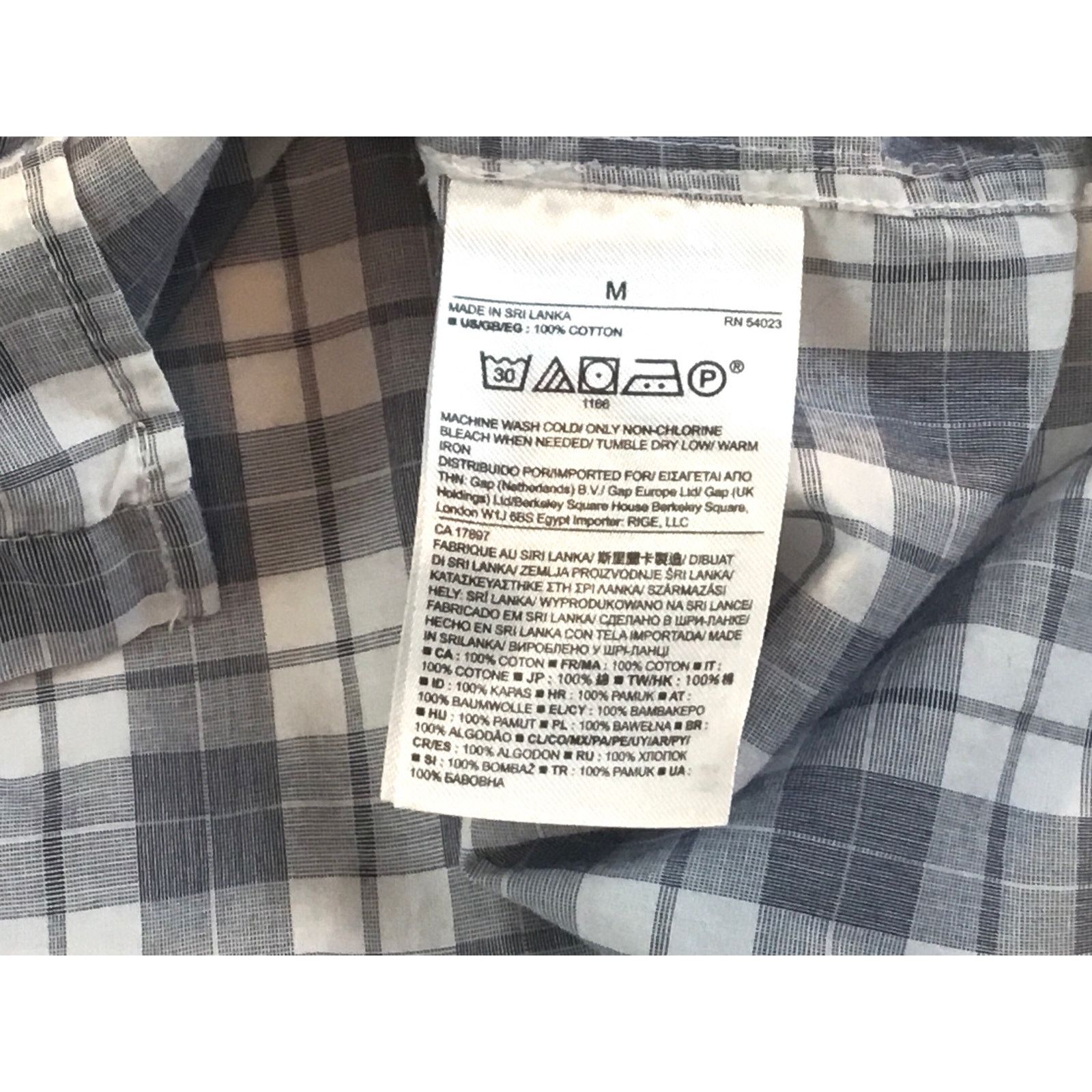 Banana Republic Banana Republic Grey Plaid Long Sleeve Pocket Shirt Medium Size US M / EU 48-50 / 2 - 6 Thumbnail