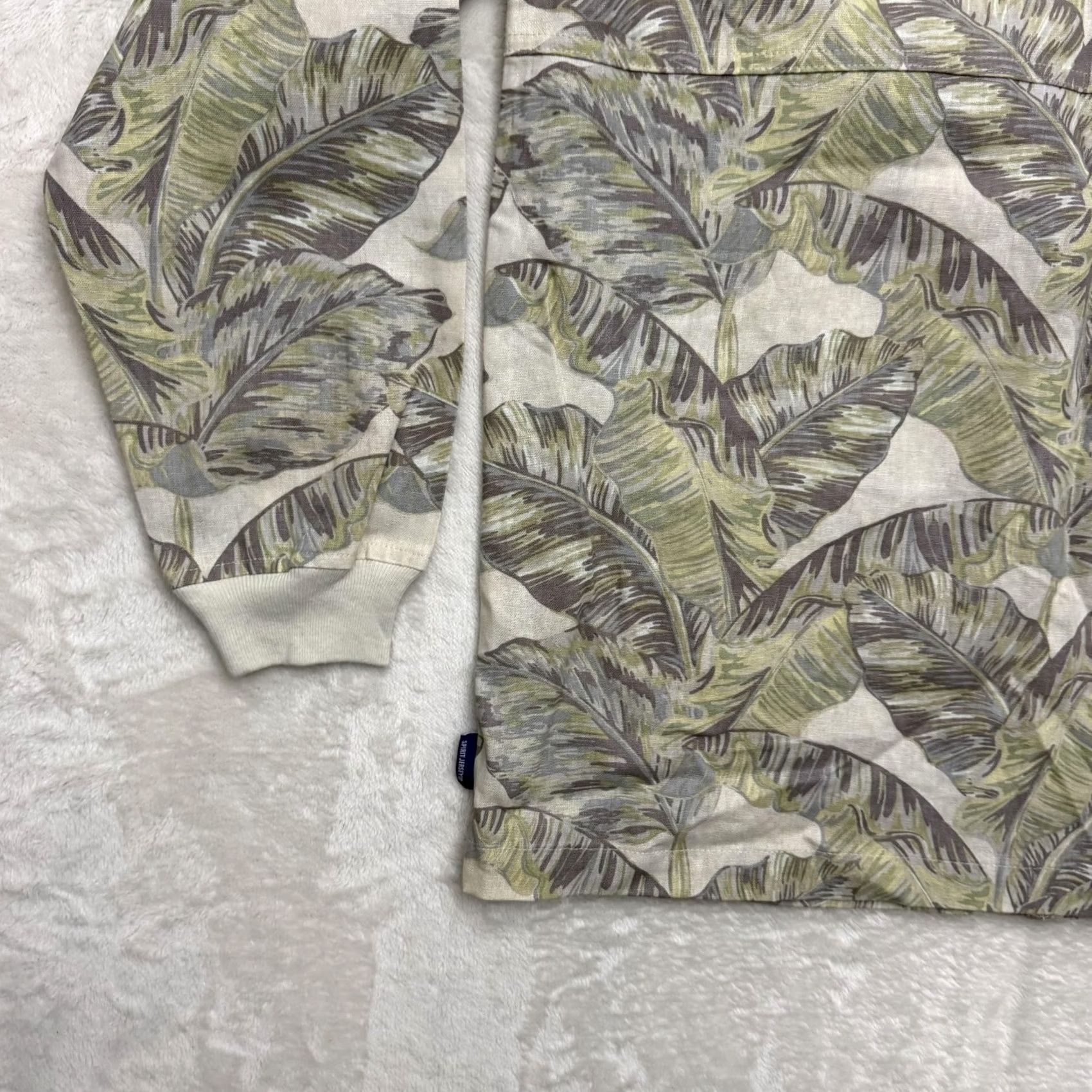 Disney Disney Spirit Jersey Jacket Mens M Green Mickey Floral Tropical Disneyland Resort Theme Button Pockets Logo Shirt? Size US M / EU 48-50 / 2 - 6 Thumbnail