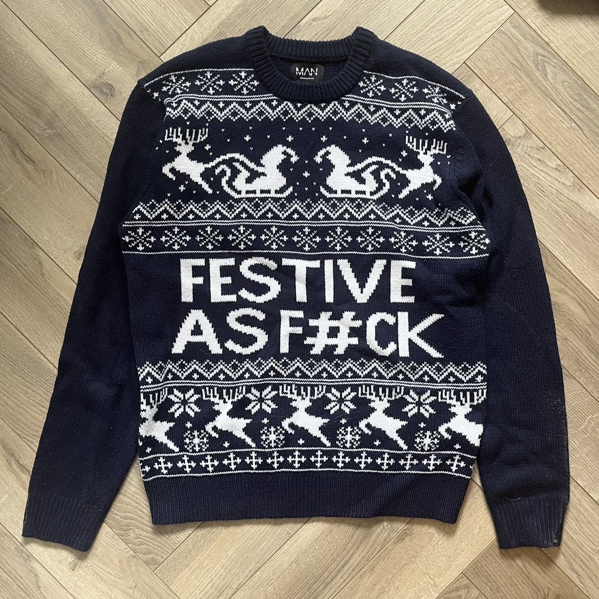 Boohoo BooHoo Man Christmas Jumper Size US M / EU 48-50 / 2 - 1 Thumbnail