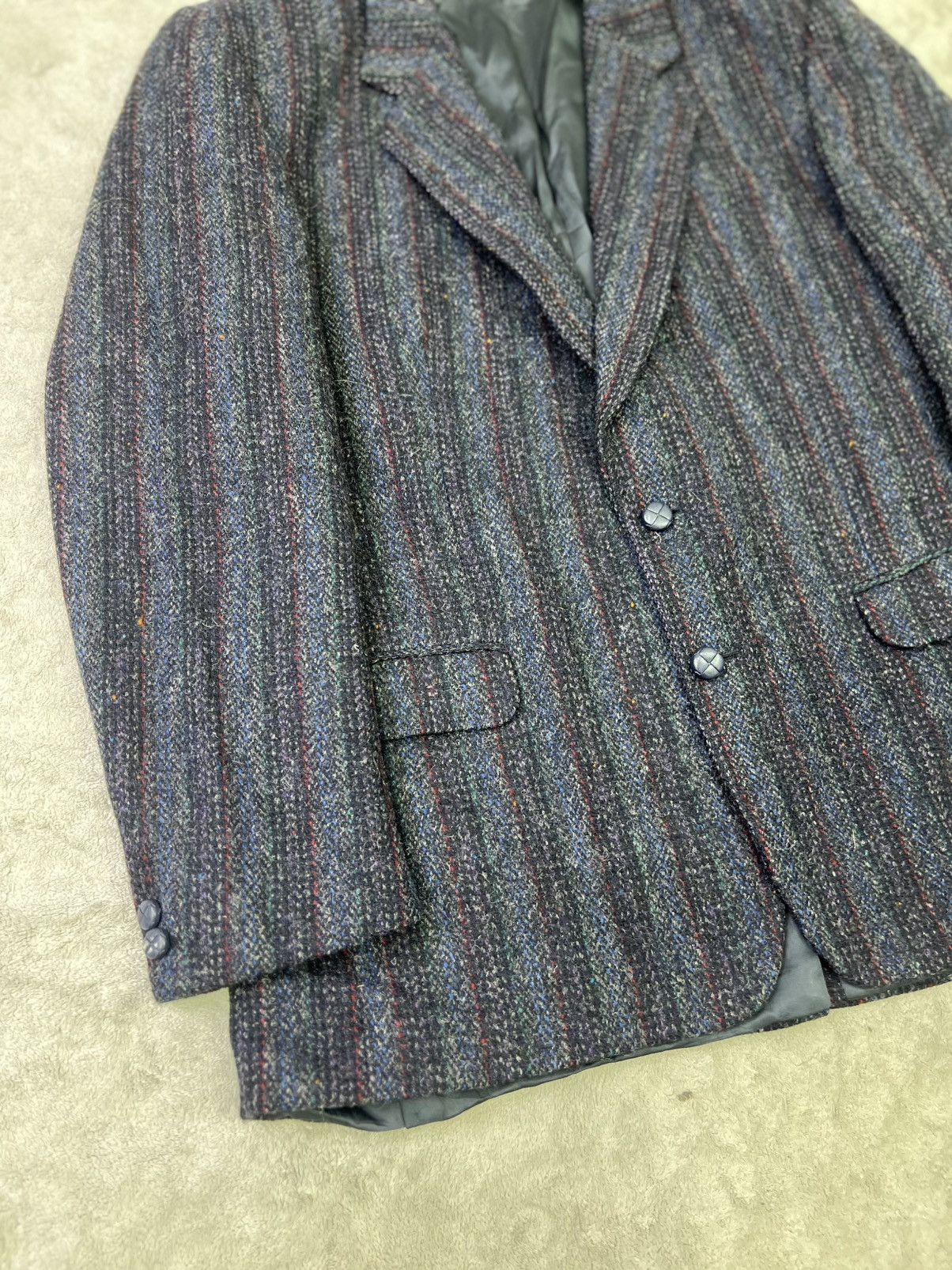 Harris Tweed Vintage Harris Tweed Wool Blazer 42R Made in Canada Striped Size 42R - 4 Thumbnail