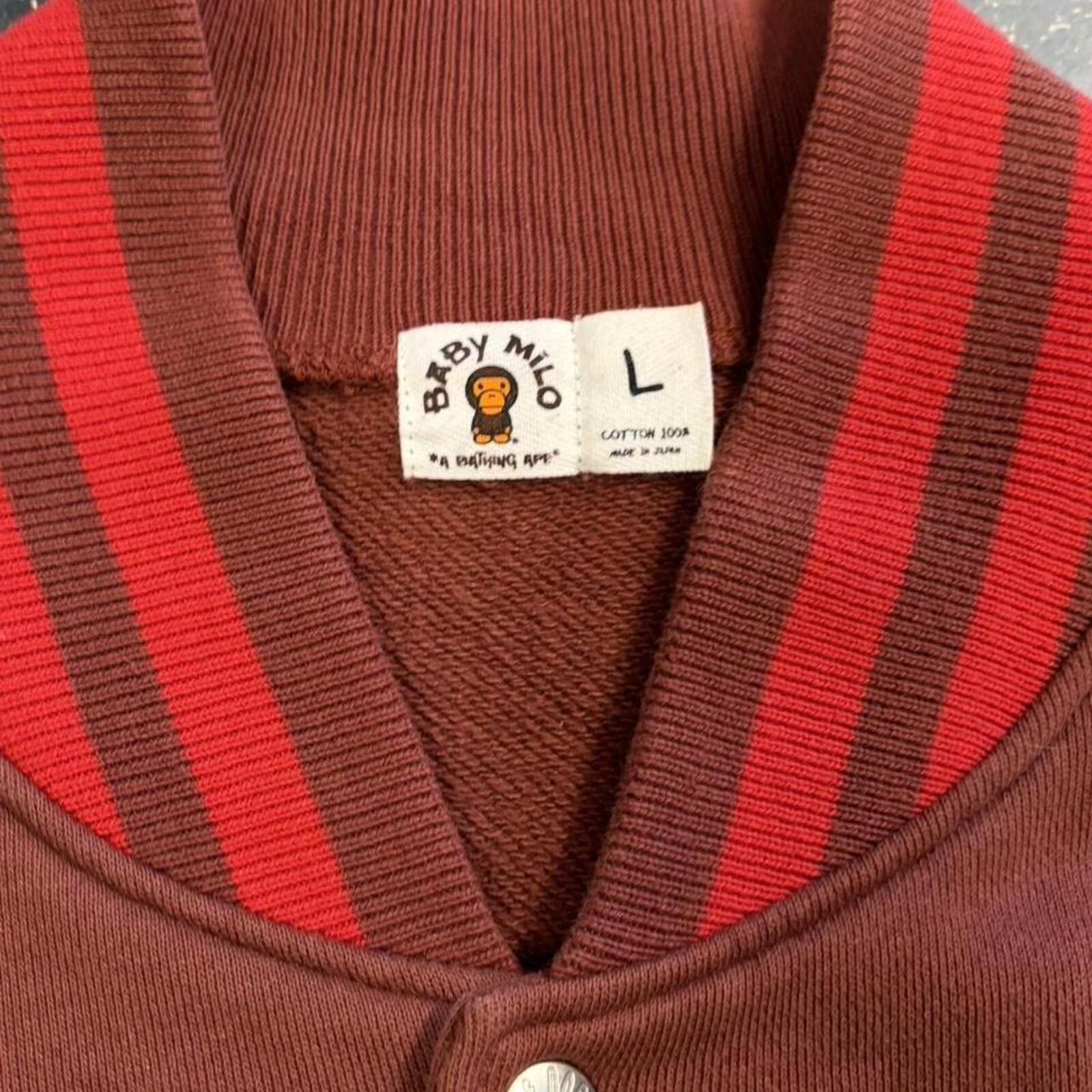 Bape Bape F/W 2006 Baby Milo Varsity Jacket Size US L / EU 52-54 / 3 - 4 Thumbnail