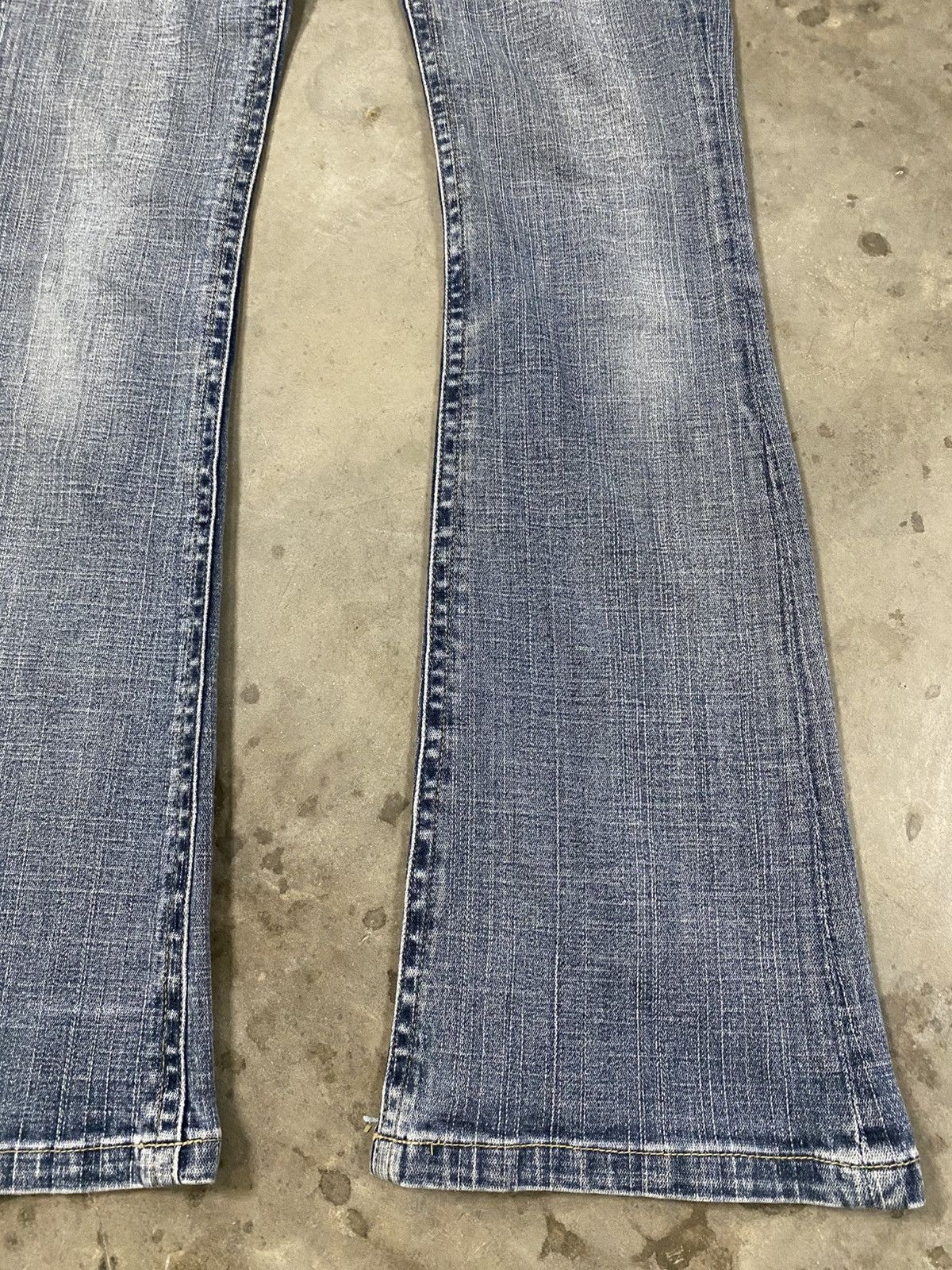 Hysteric Glamour Flare Jeans Japanese BCBG Vintage Wash Blue @309 Size US 28 / EU 44 - 6 Thumbnail