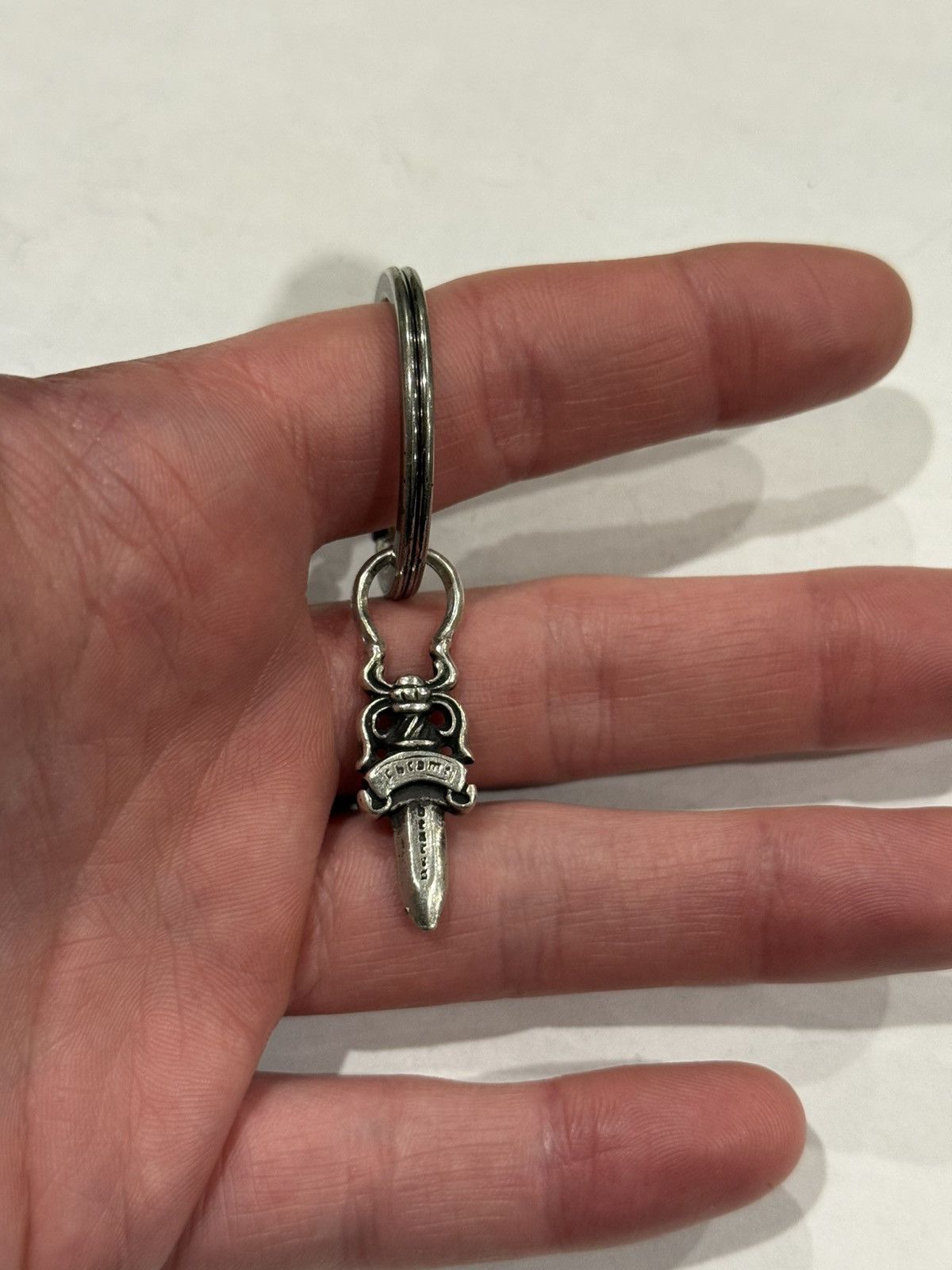 Chrome Hearts Chrome Hearts Dagger Pendant Keychain Silver Split Ring #5 Size ONE SIZE - 7 Thumbnail