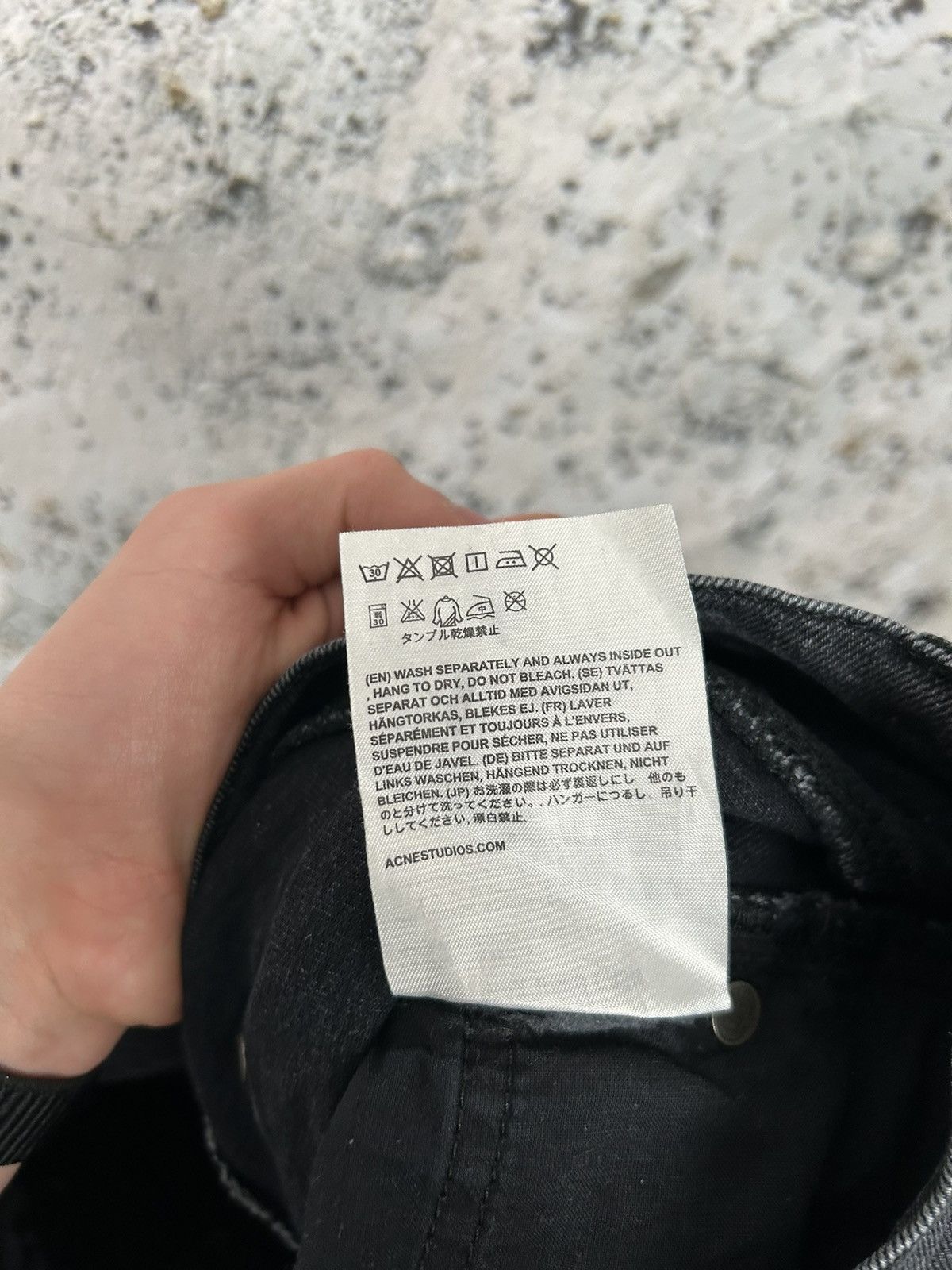 Acne Studios Vintage Acne Studios Max Used Cash Washed Black Denim Hype Size US 32 / EU 48 - 9 Thumbnail