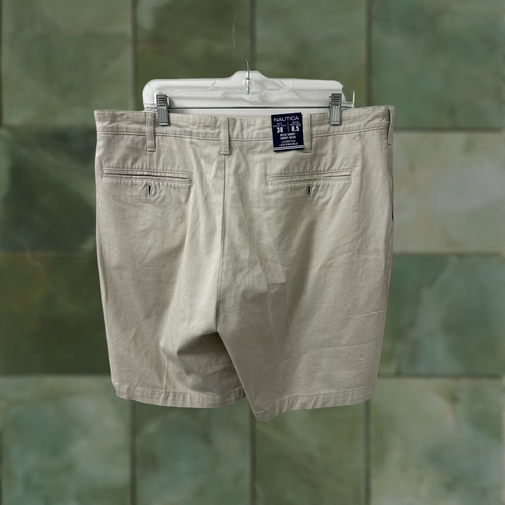 Nautica Nautica Deck Shorts Beige Classic Fit Stretch 38" Regular Inseam 8.5" NWT casual Men Size US 38 / EU 54 - 1 Thumbnail