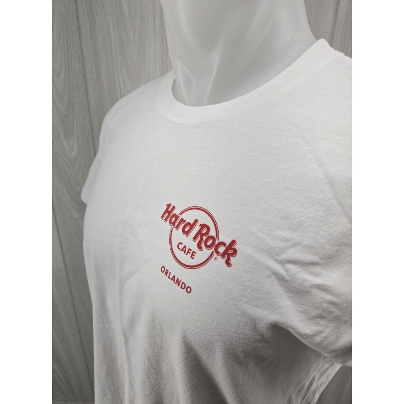 Hard Rock Cafe Hard Rock Cafe White Shirt Adult Large T-Shirt Men Guitar Orlando FL Logo Graphic Print 2010-2019 Shir t? Size US L / EU 52-54 / 3 - 6 Thumbnail