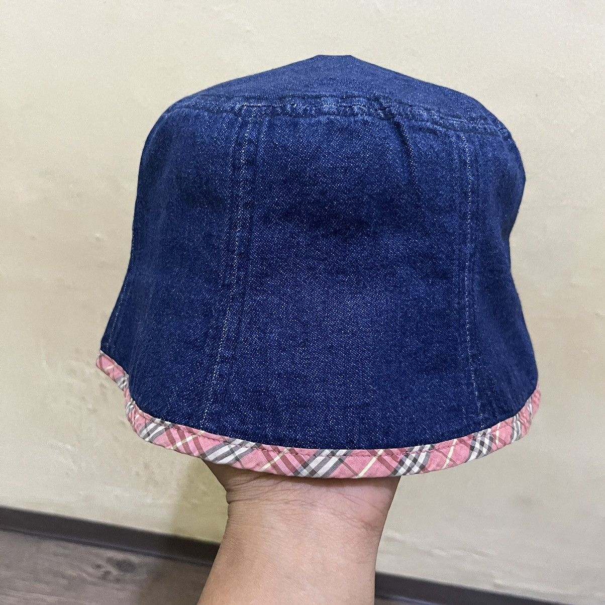 image of Offer Vintage 90's Burberrys Blue Label Bucket Hat, Men's