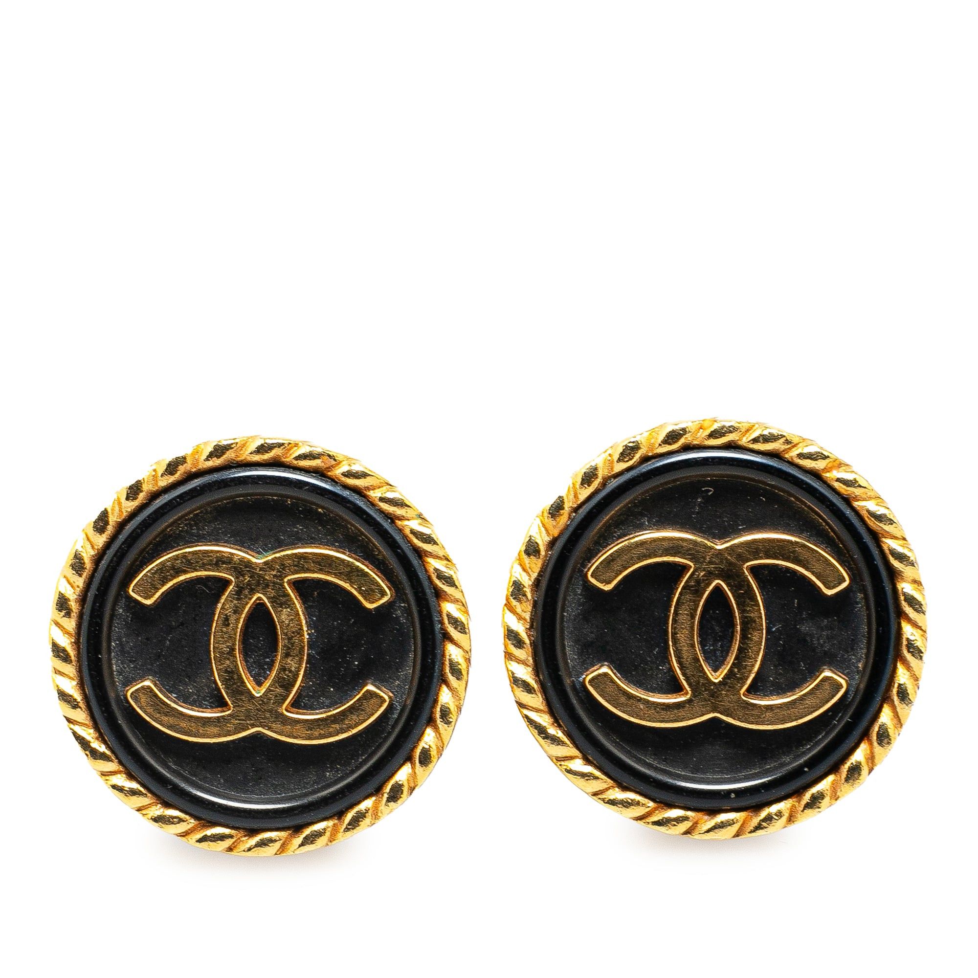Chanel Chanel Gold Plated CC Clip On Earrings Gold Size ONE SIZE - 1 Thumbnail