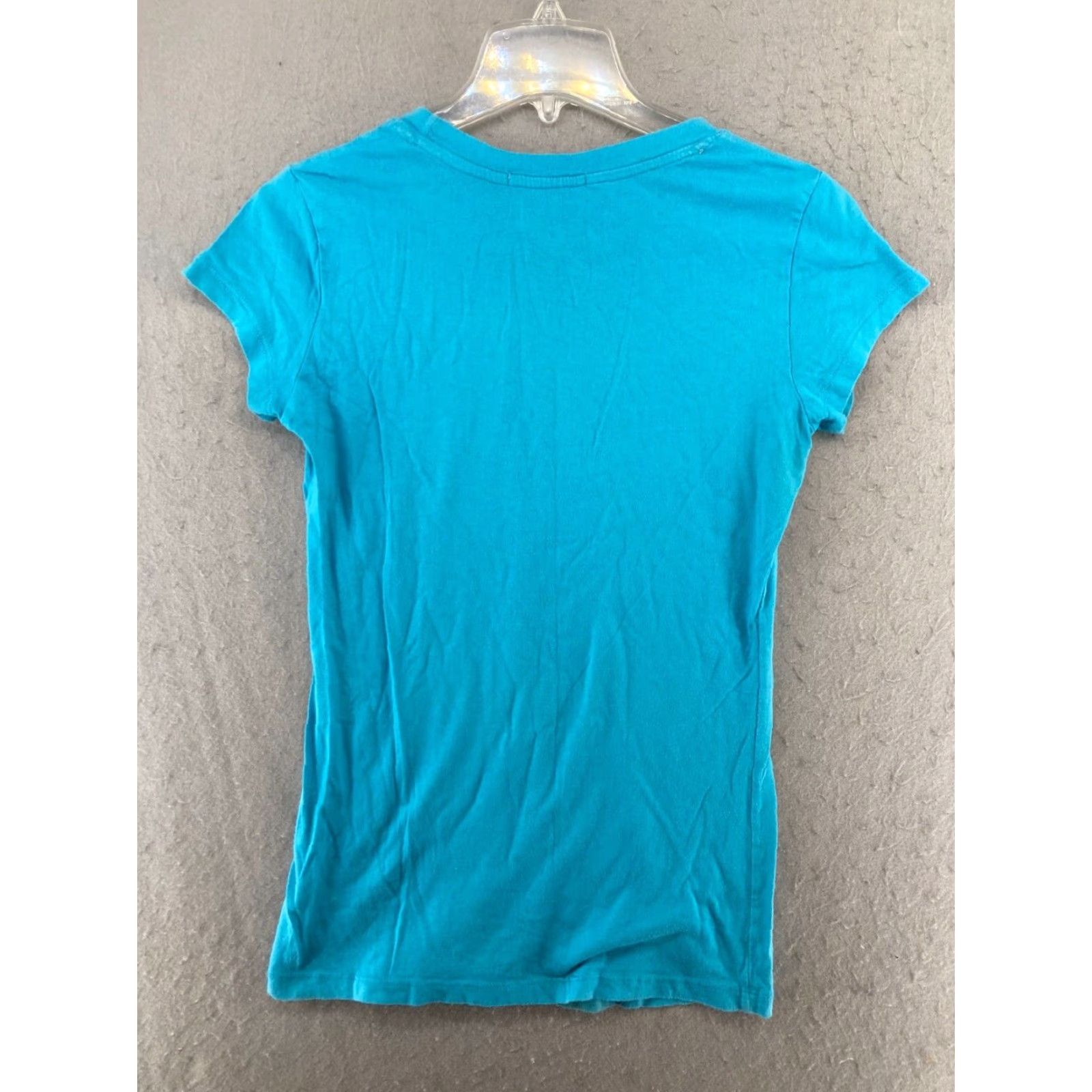 Vintage Femme Trestics Womens Medium Blue Casual Short Sleeve Shirt Size M / US 6-8 / IT 42-44 - 6 Thumbnail