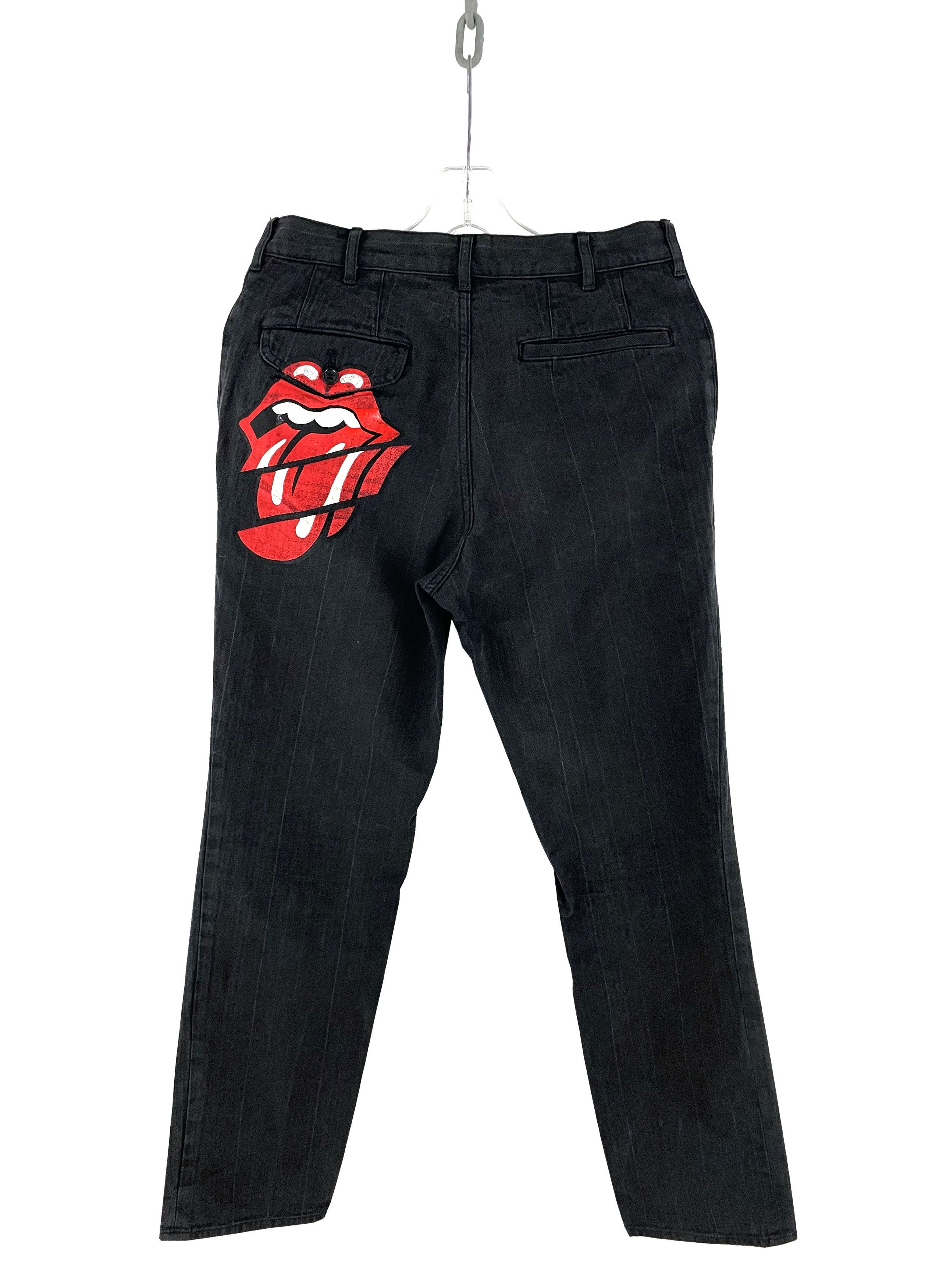 Comme des Garcons Homme Plus 2005 Rolling Stones Striped Pants Size US 30 / EU 46 - 1 Thumbnail