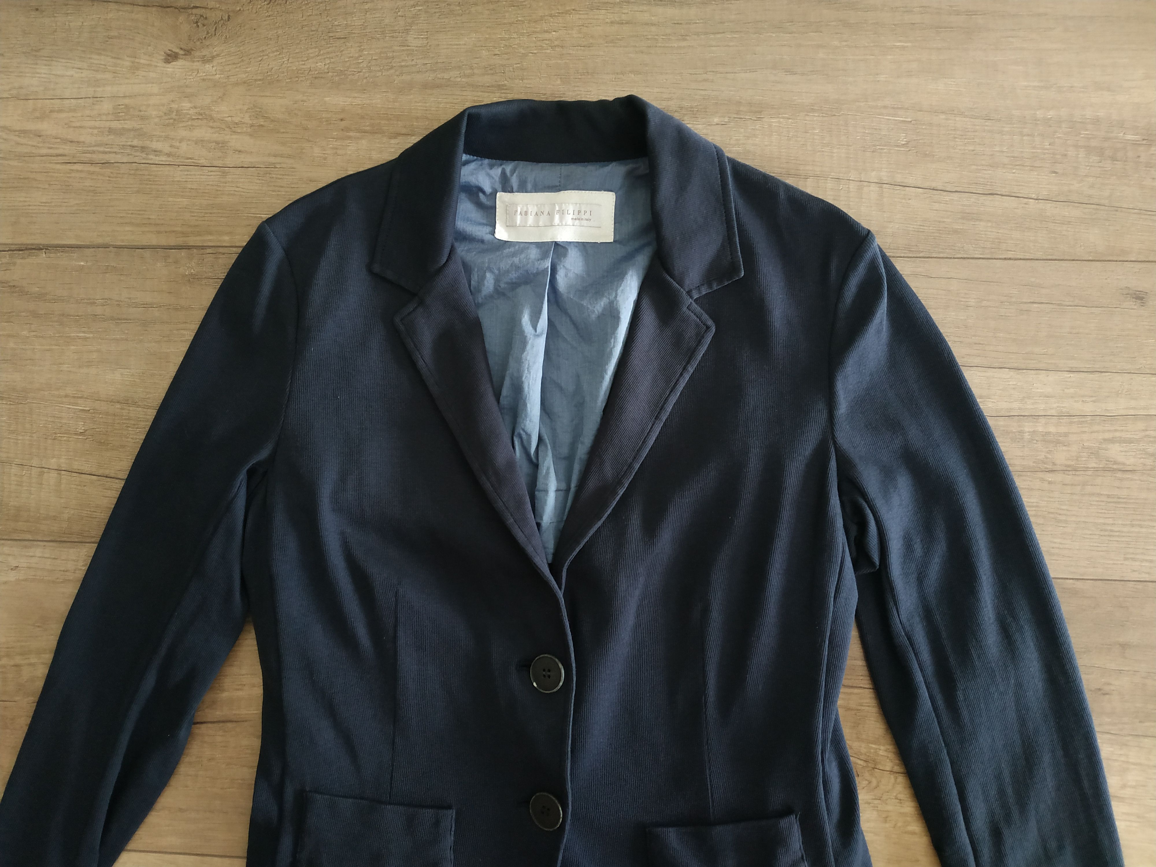 Fabiana Filippi Fabiana Filippi Women's Navy Blazer-Suit Jacket, s. SMALL Size S / US 4 / IT 40 - 3 Thumbnail