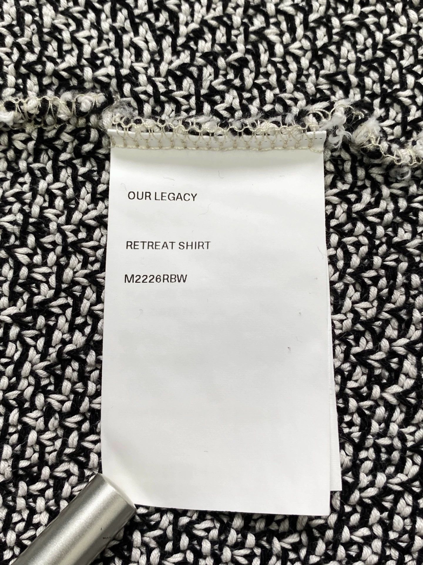 Our Legacy Our Legacy Snowflake Knit Black & White Cat Ear Jacket Size US S / EU 44-46 / 1 - 7 Thumbnail