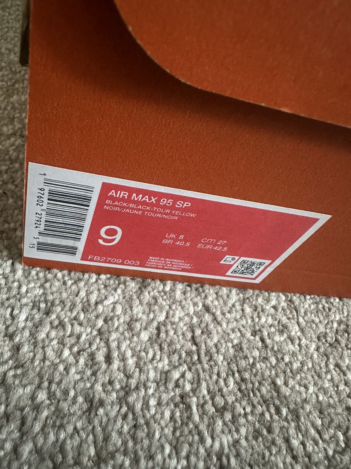 Nike Nike Air Max 95 Honey Black Size US 9 / EU 42 - 4 Thumbnail