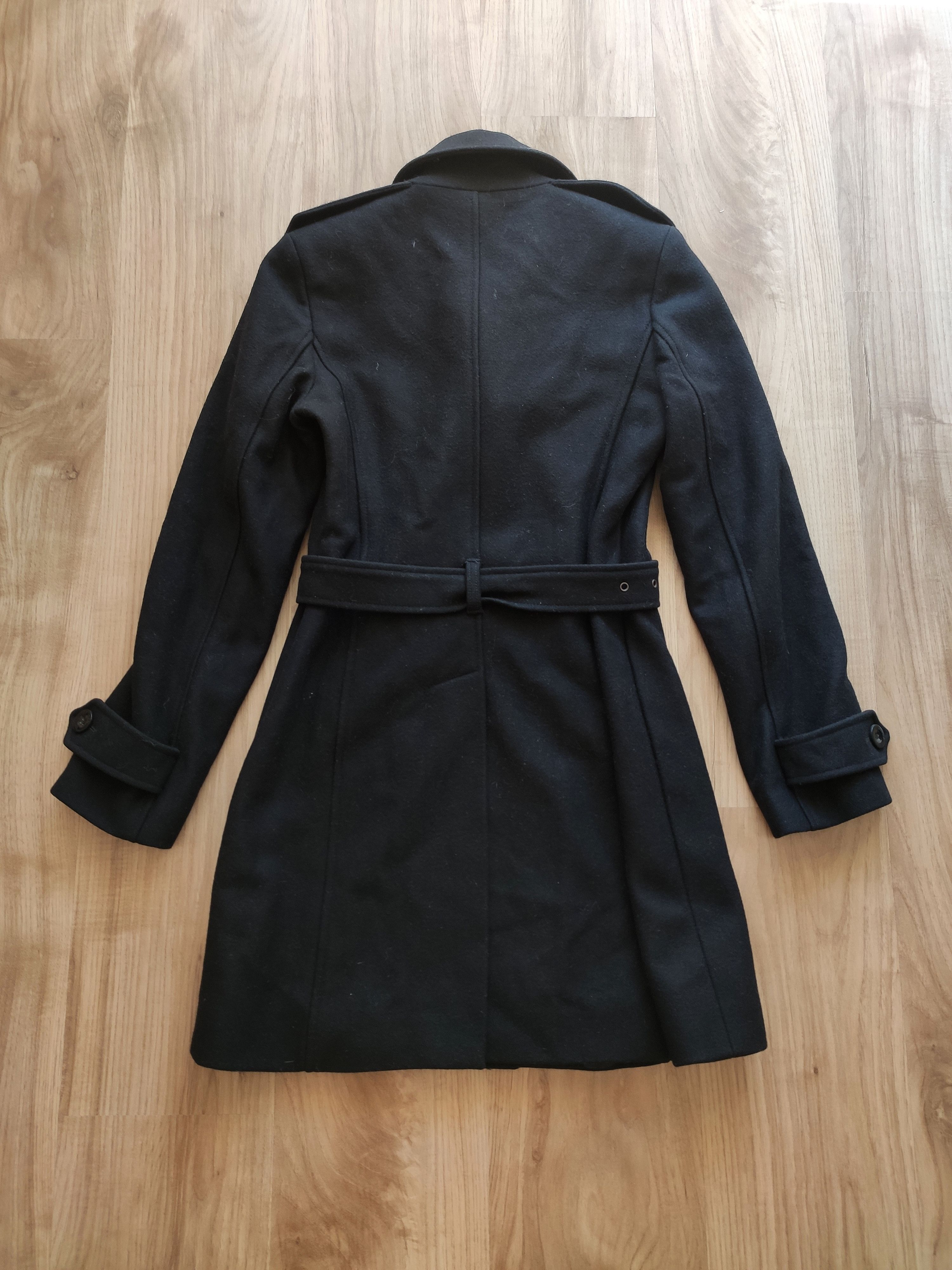 Pinko Pinko wool coat women long black trench Size S / US 4 / IT 40 - 10 Thumbnail