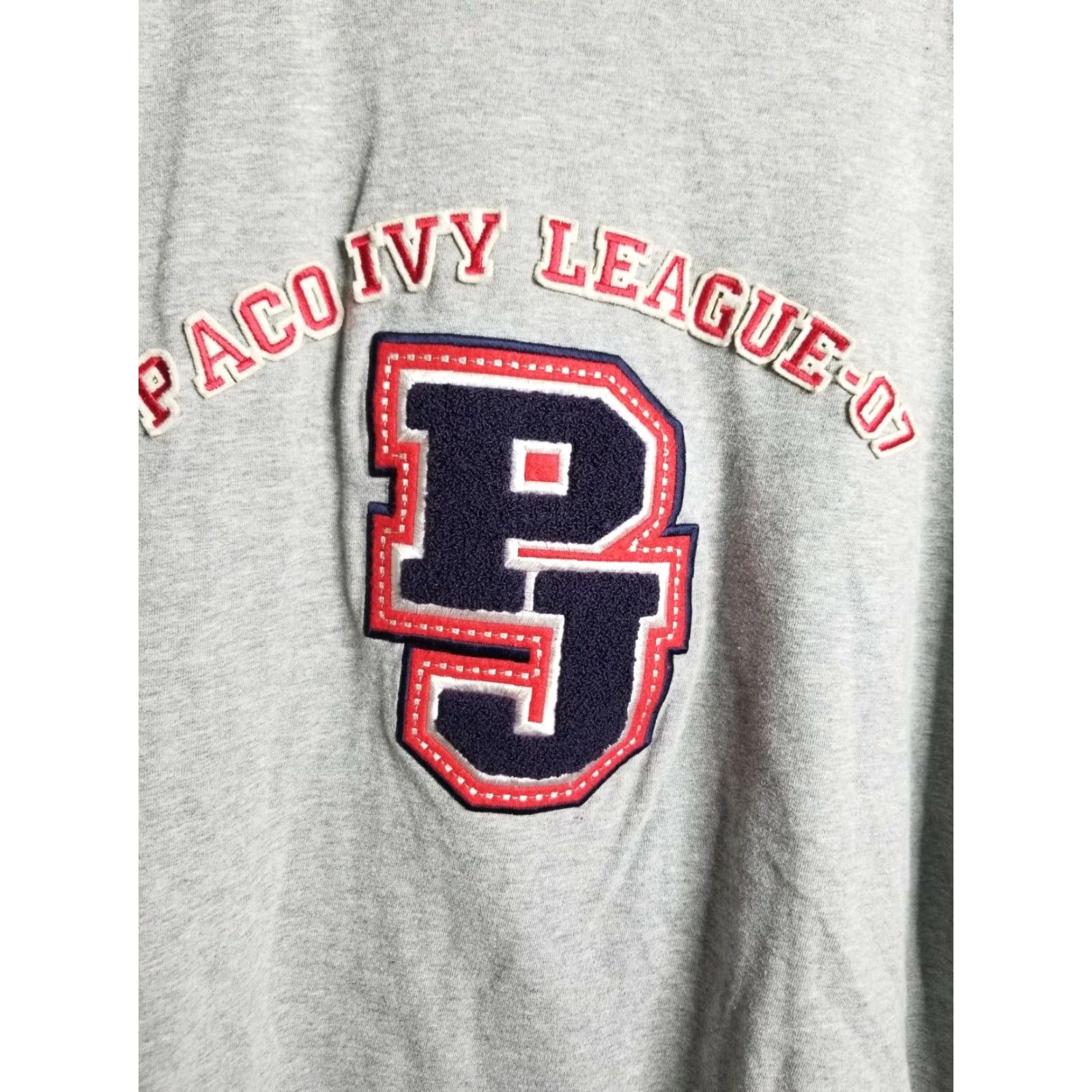 Vintage VINTAGE Paco Jeans Ivy League Brooklyn L/S Shirt Mens Large Gray Cotton Blend Logo Hip Hop Urban 90s Graphic Tee Size US L / EU 52-54 / 3 - 3 Thumbnail