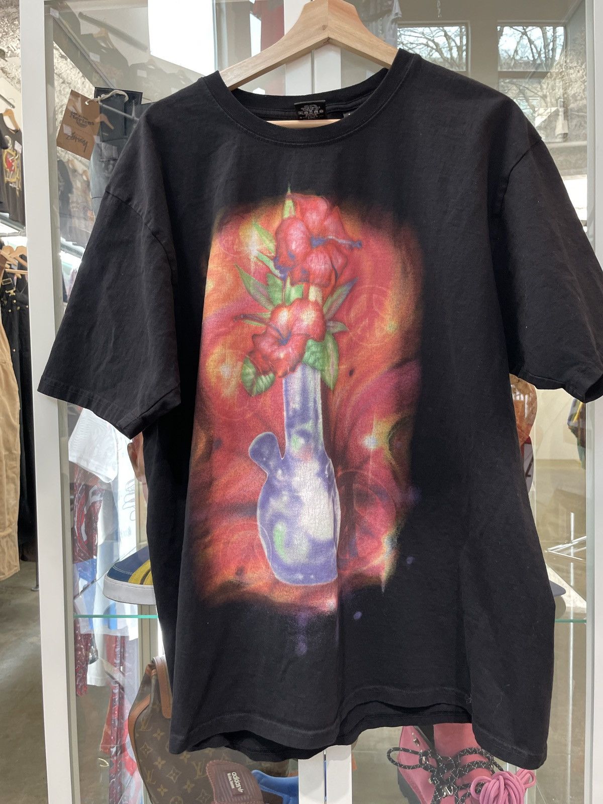 Stussy × Vintage Vintage Stussy Stand Firm Oldman Photoprint