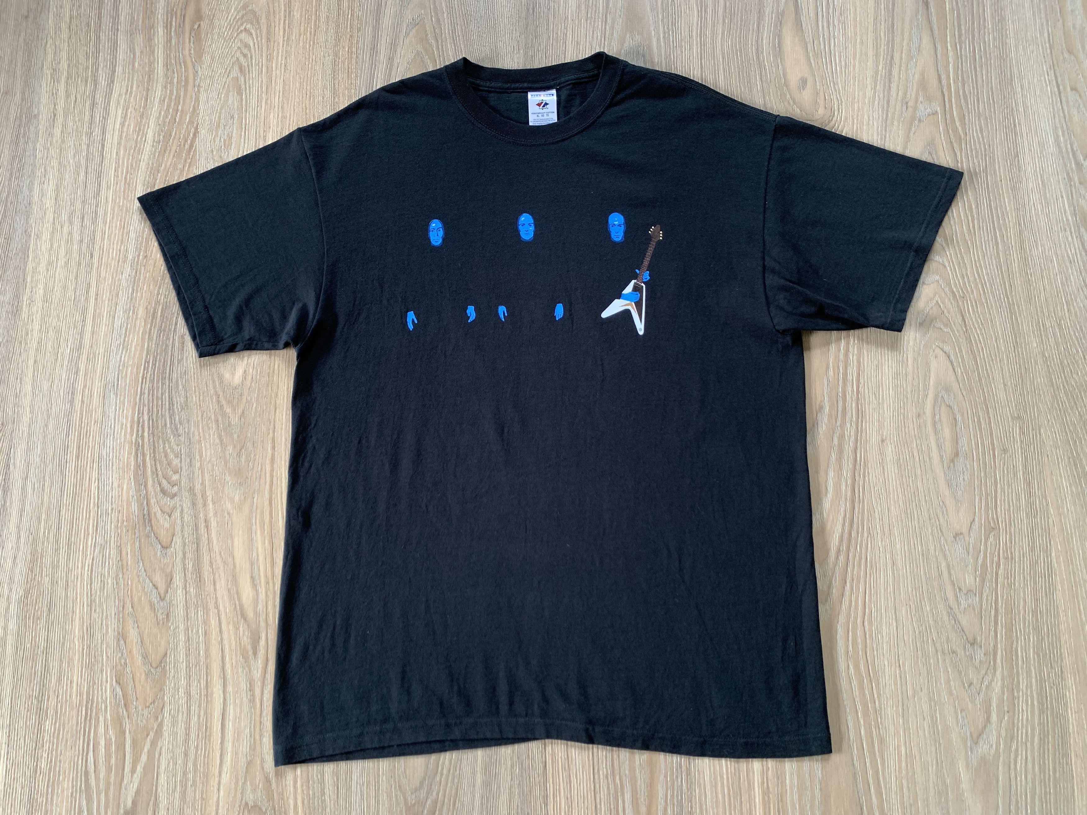 Band Tees × Jerzees × Vintage Blue Man Group Megastar World Tour T Shirt Size US XL / EU 56 / 4 - 2 Thumbnail