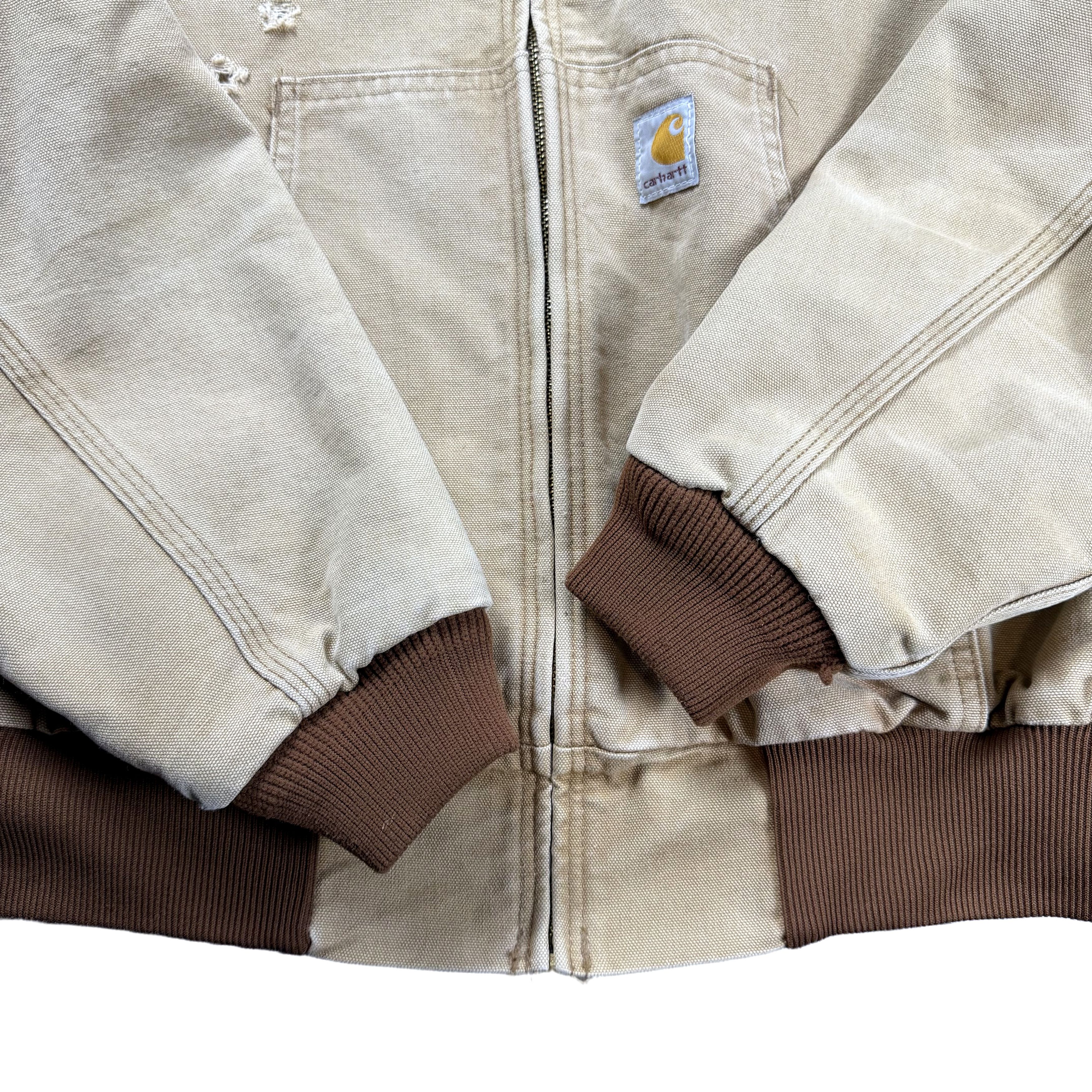 Carhartt Vintage 90s Carhartt Sandstone Hooded Active Jacket Large Size US L / EU 52-54 / 3 - 5 Thumbnail