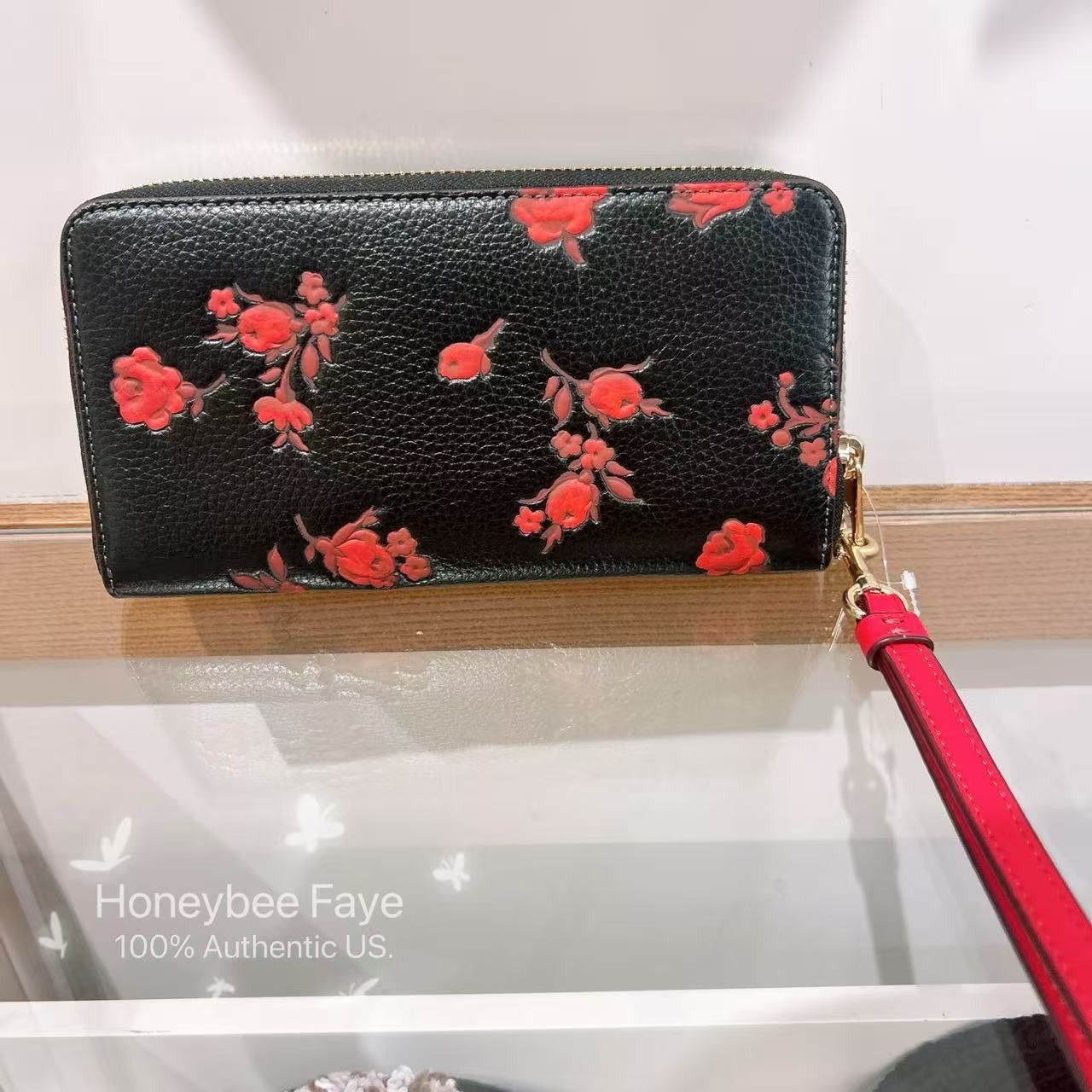 Coach NWT Coach Long Zip Around Wallet With Floral Print CCL36 Size ONE SIZE - 3 Thumbnail